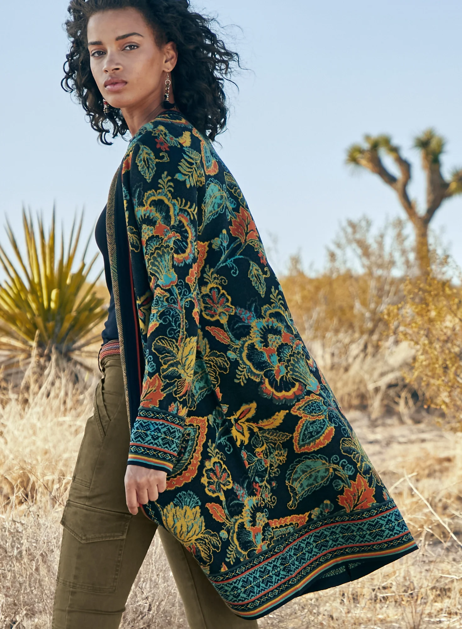 Indian Chintz Cardigan - Image 2