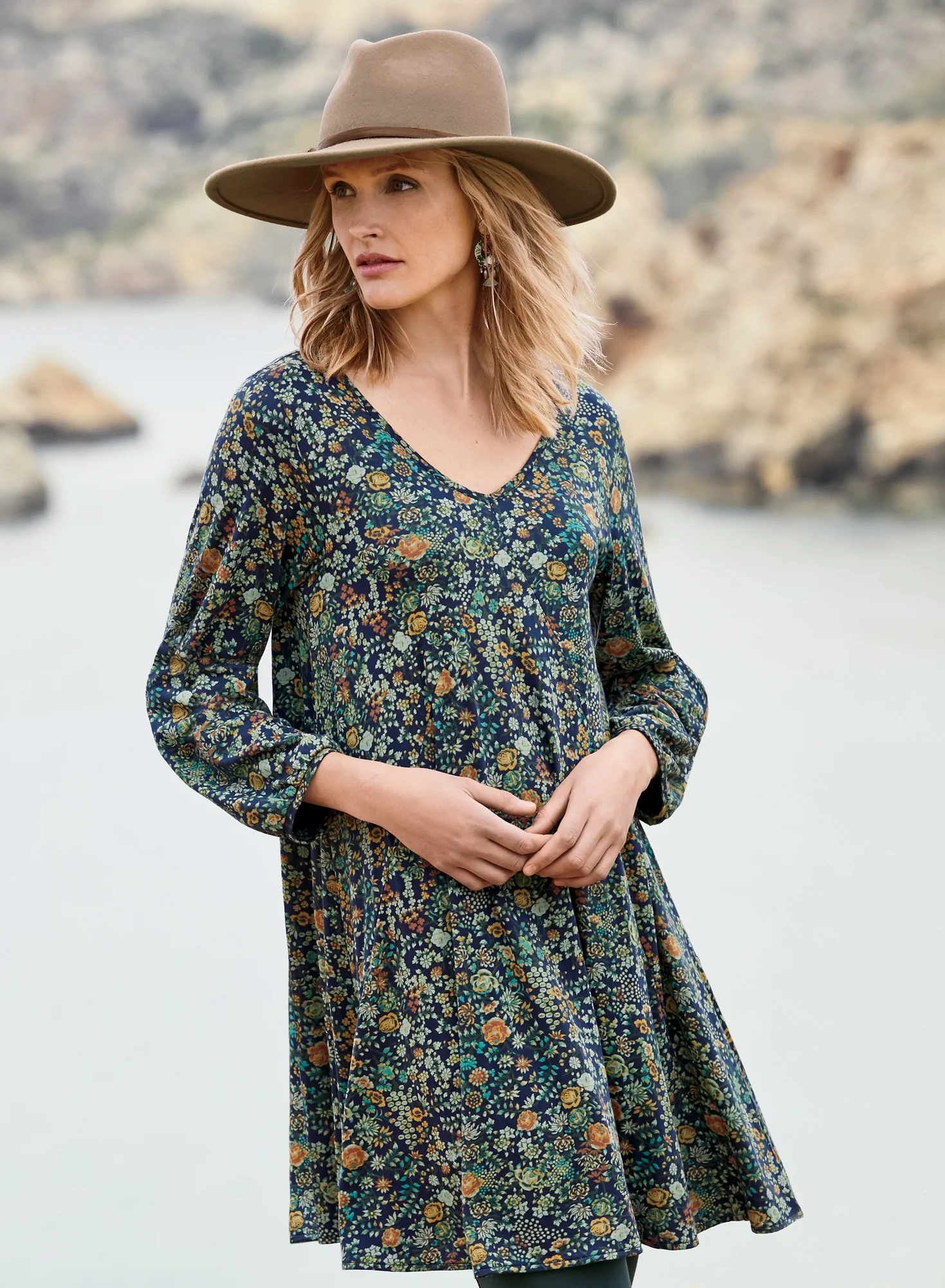 Indigo Rose Tunic