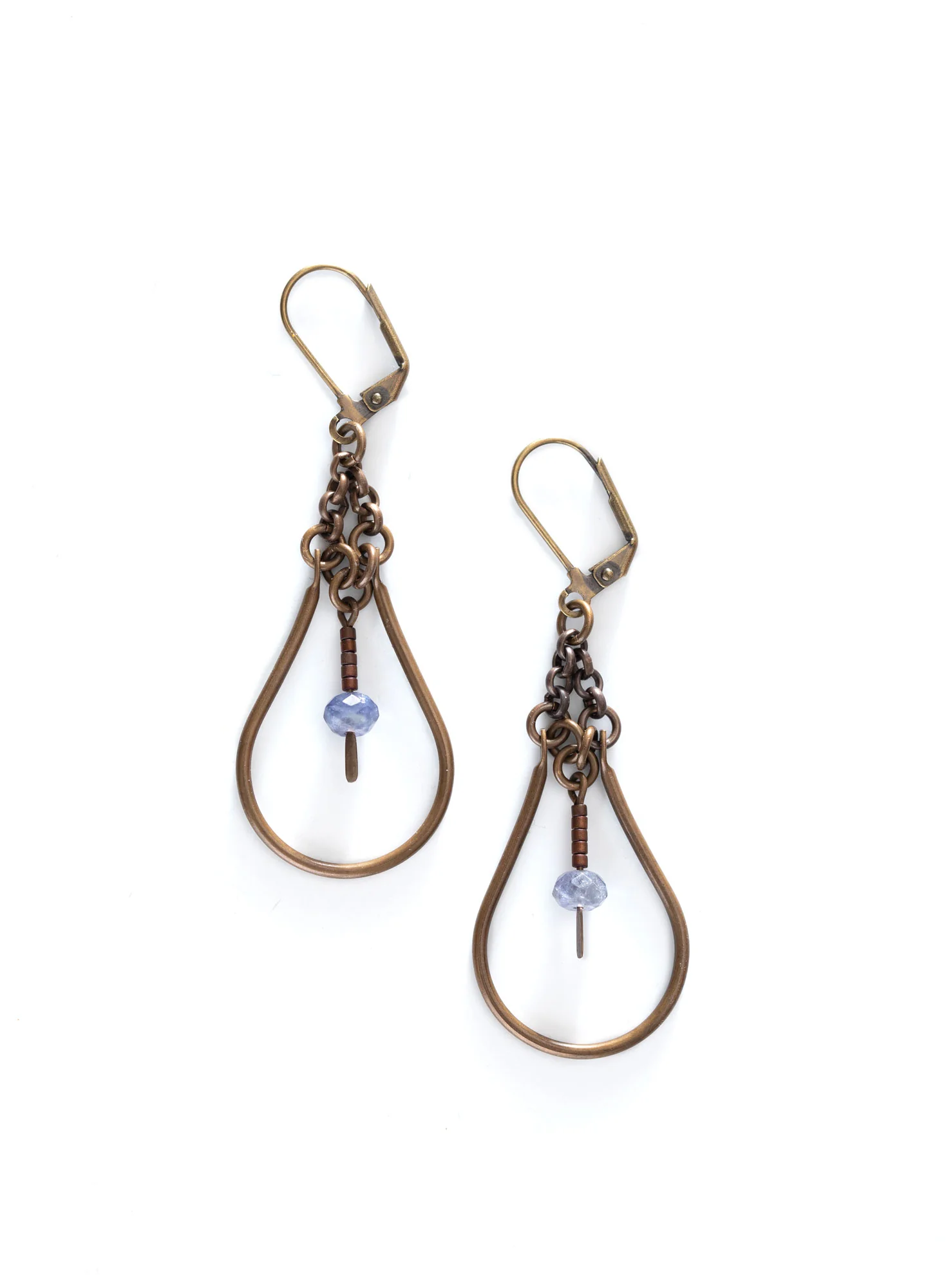 Iolite Teardrop Earrings