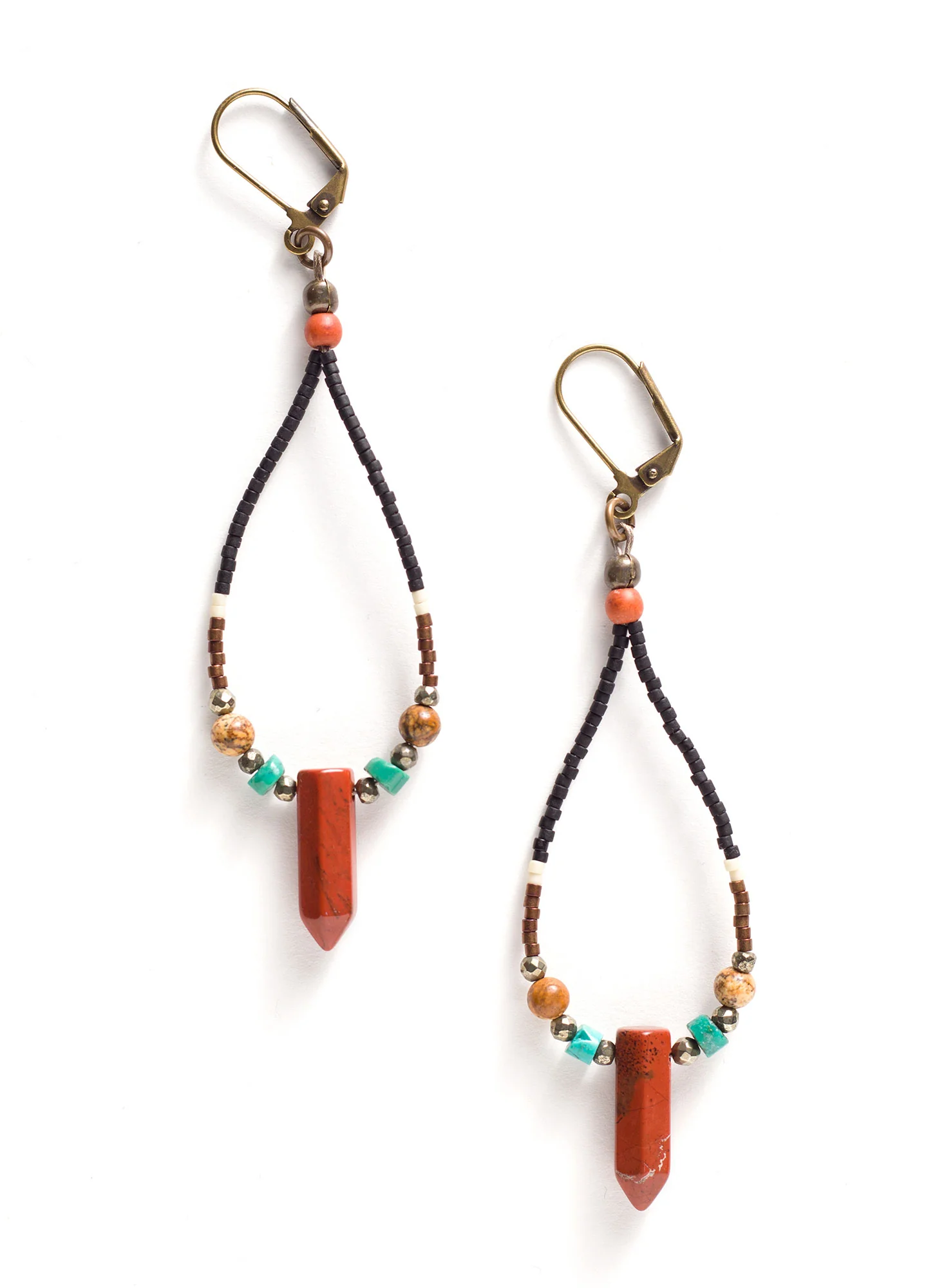 Jasper Teardrop Earrings
