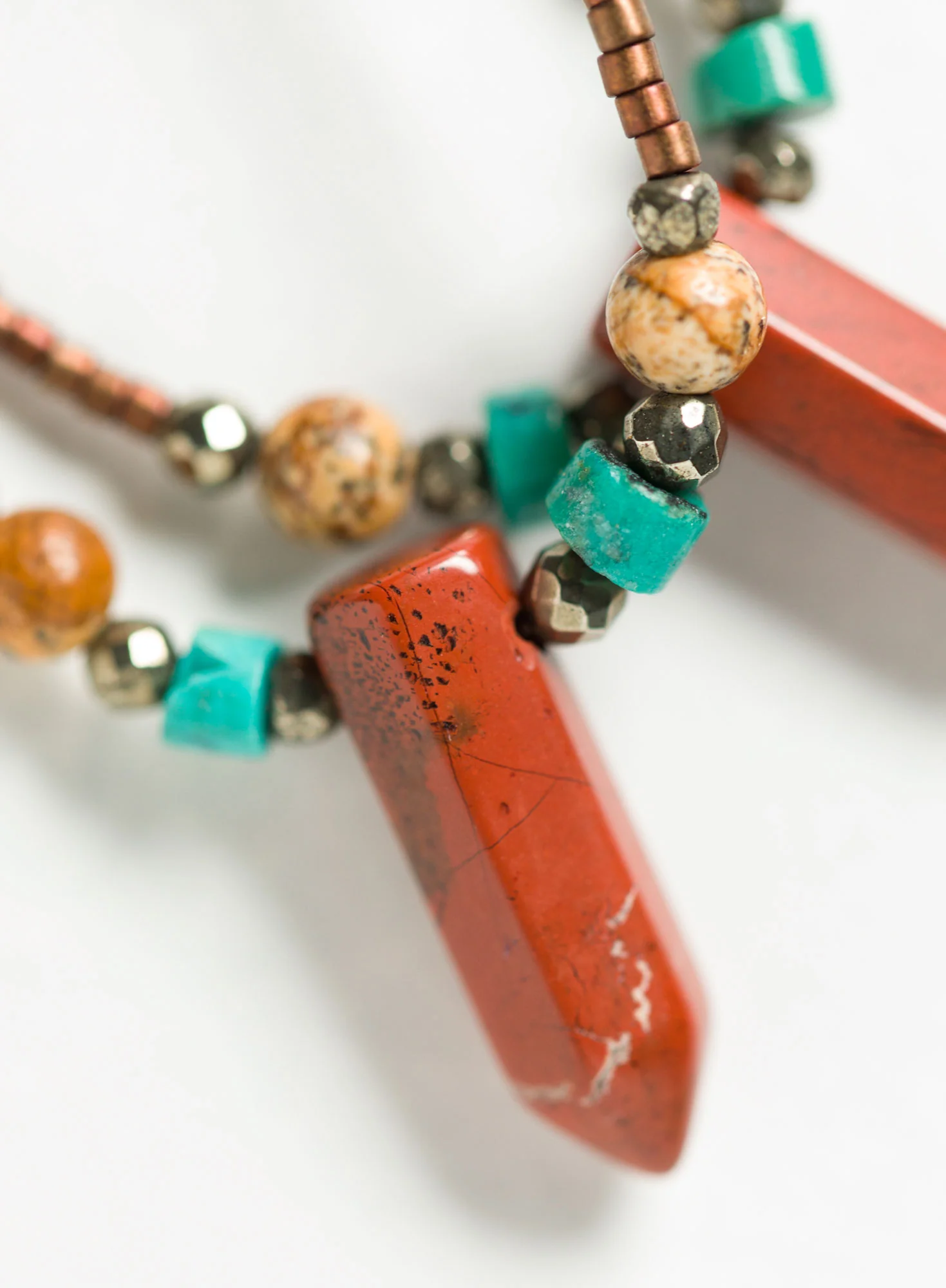 Jasper Teardrop Earrings - Image 2