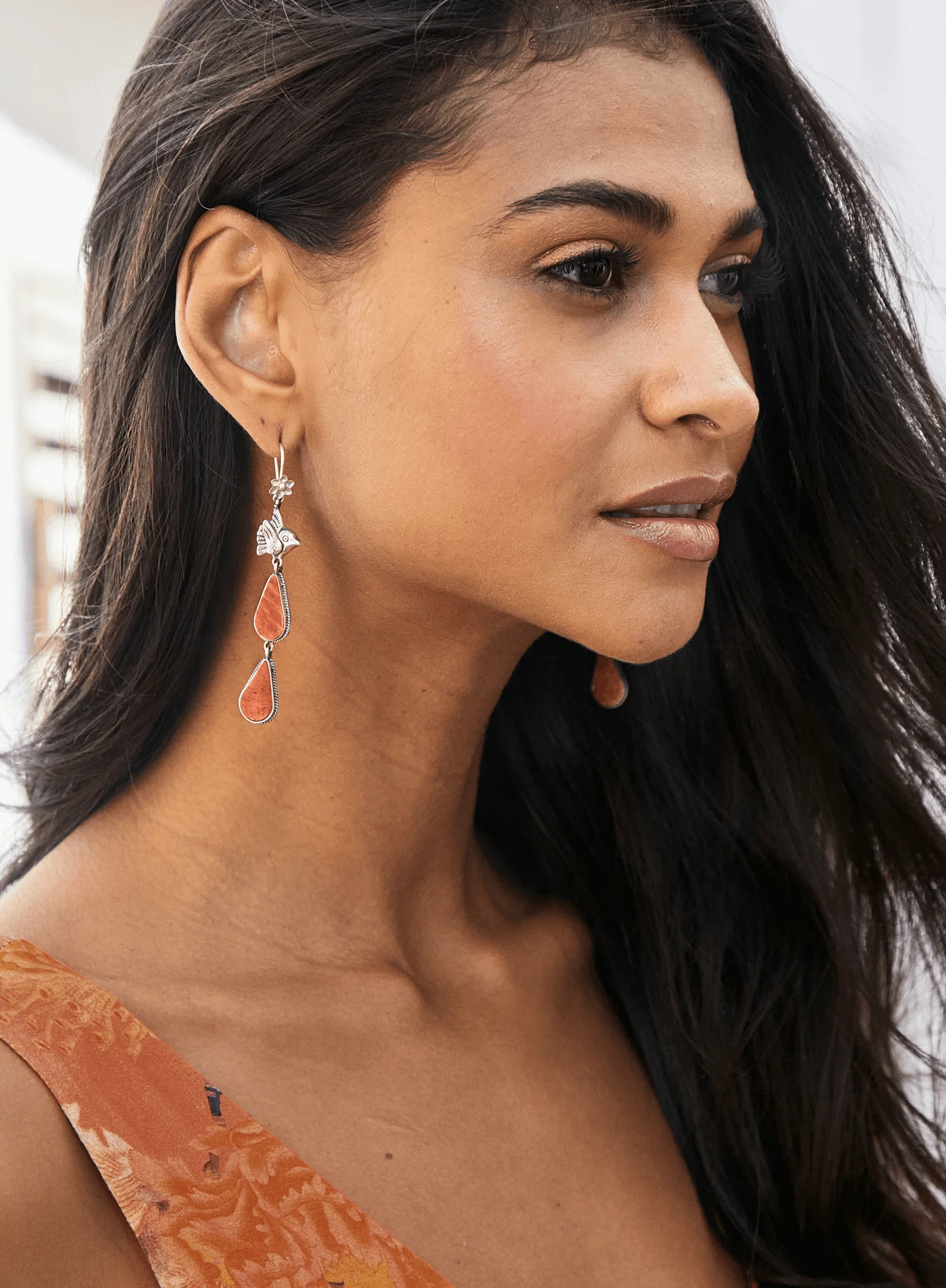Jasper Teardrop Earrings - Image 4