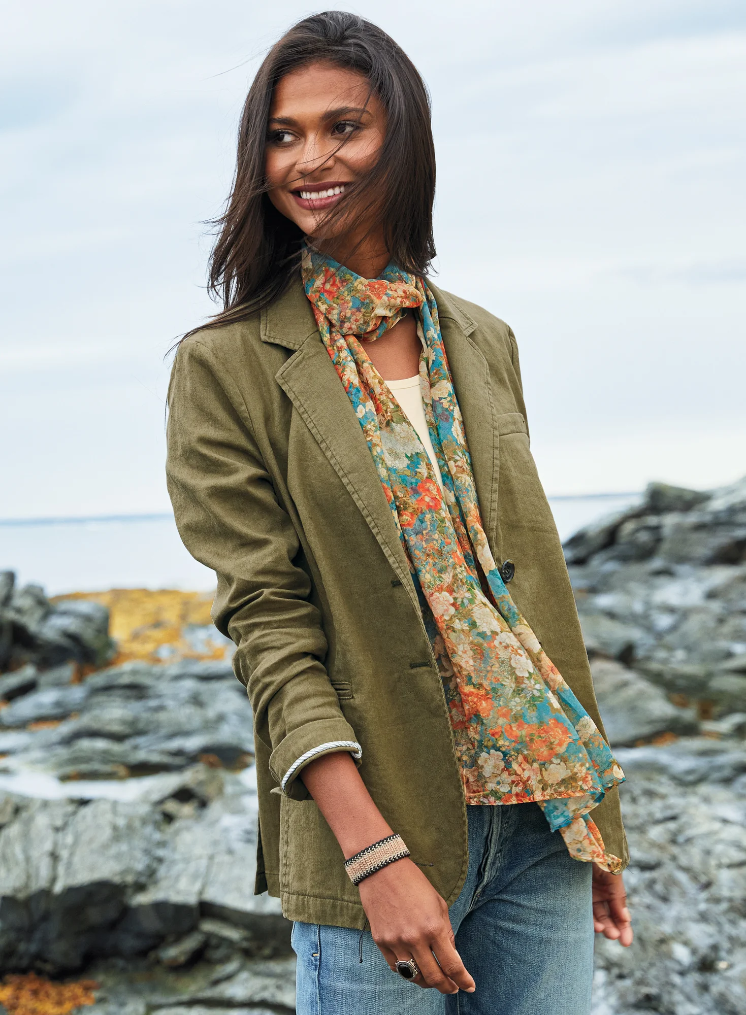 Kaido Flowers Scarf - Image 8