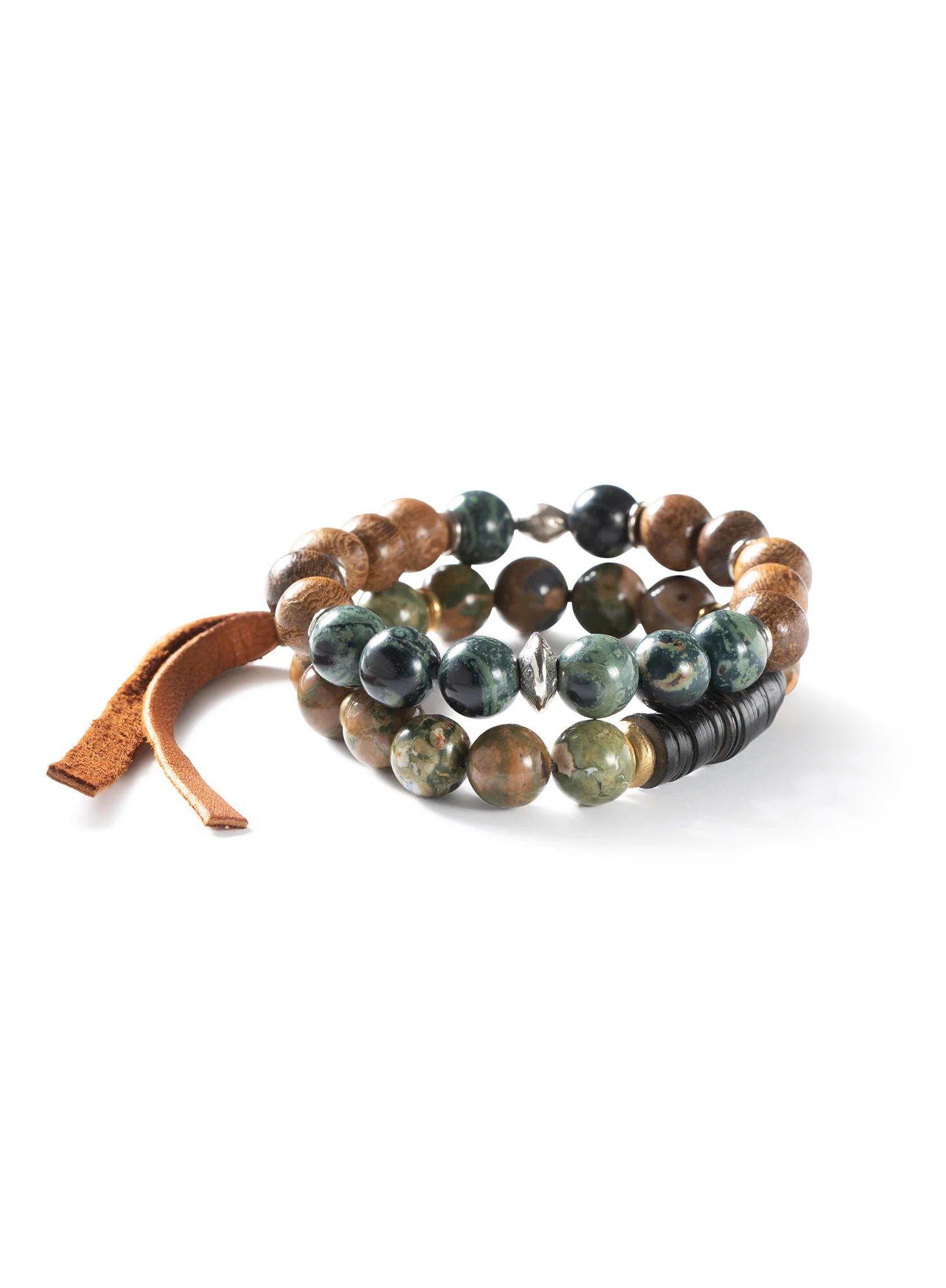 Kambaba Bracelets, Set Of 2