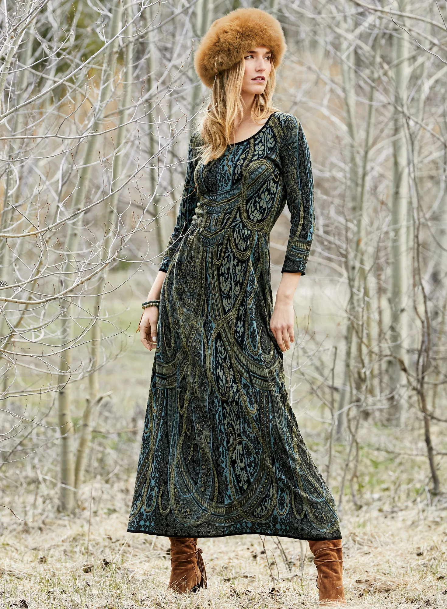 Kashmiri Maxi-Dress