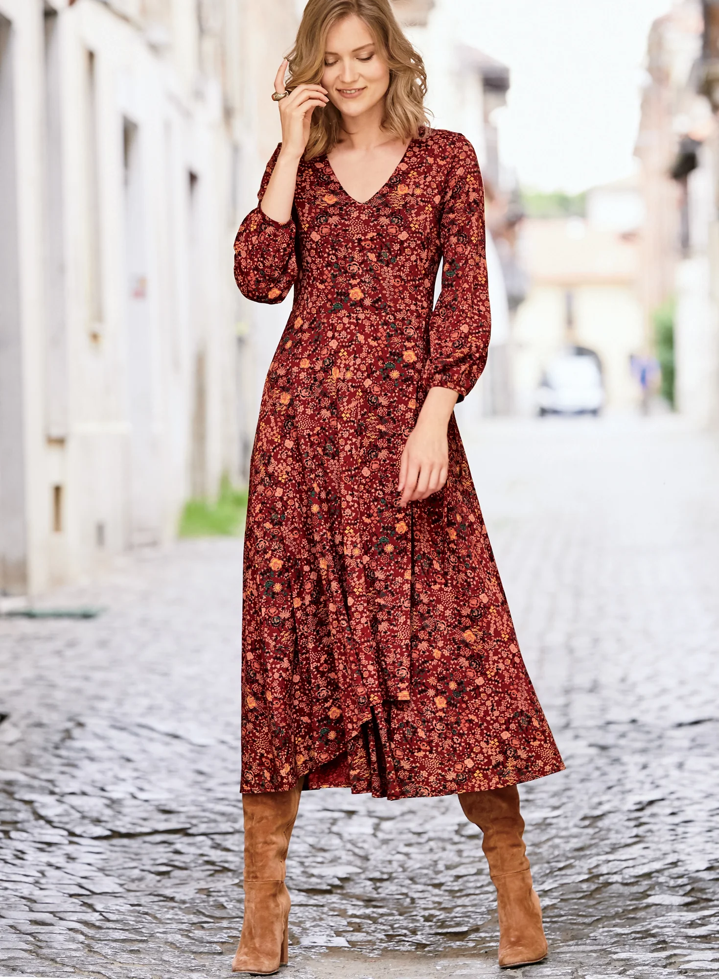 Lacquer Rose Dress