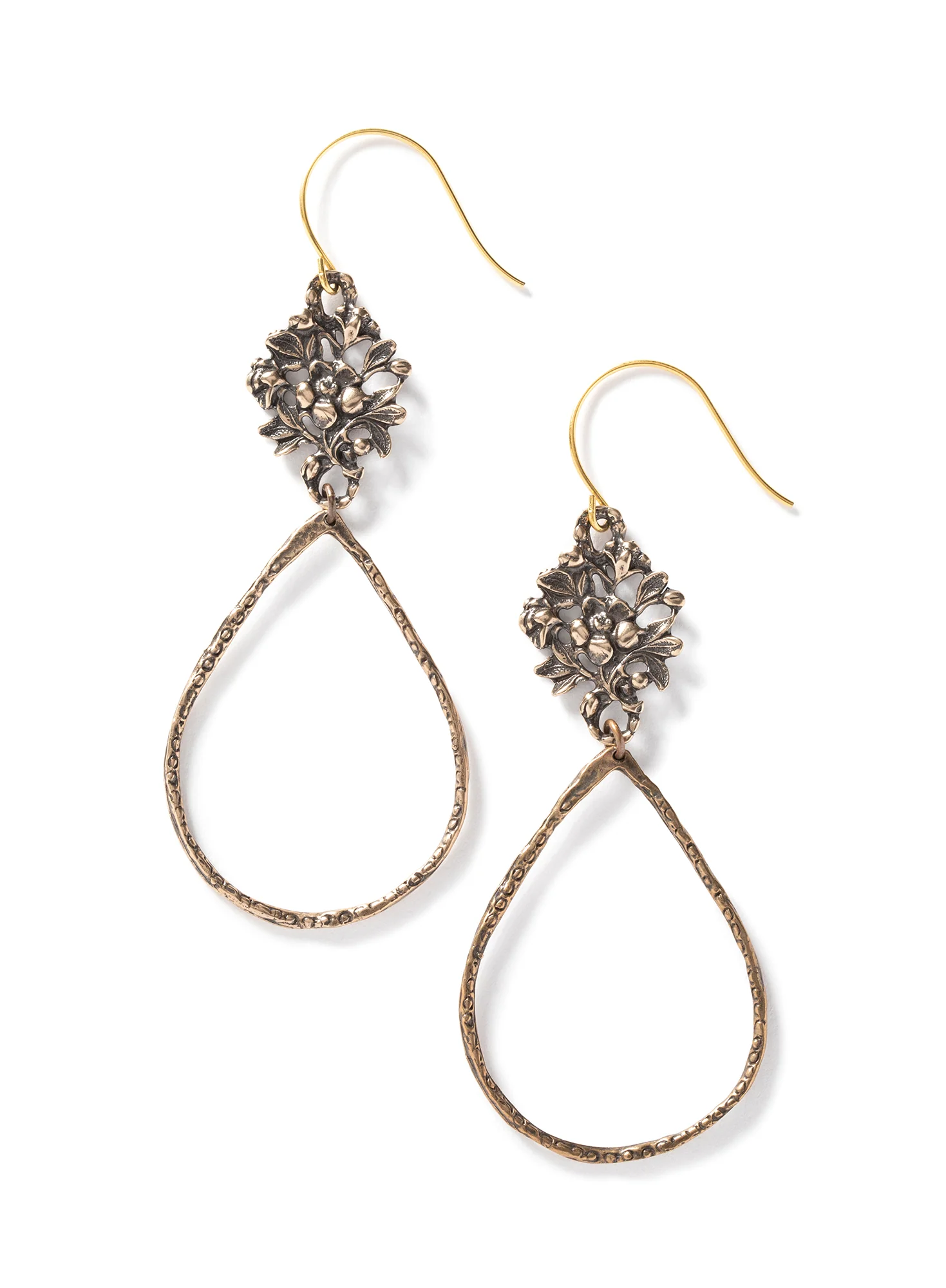 Leaf Teardrop Earrings