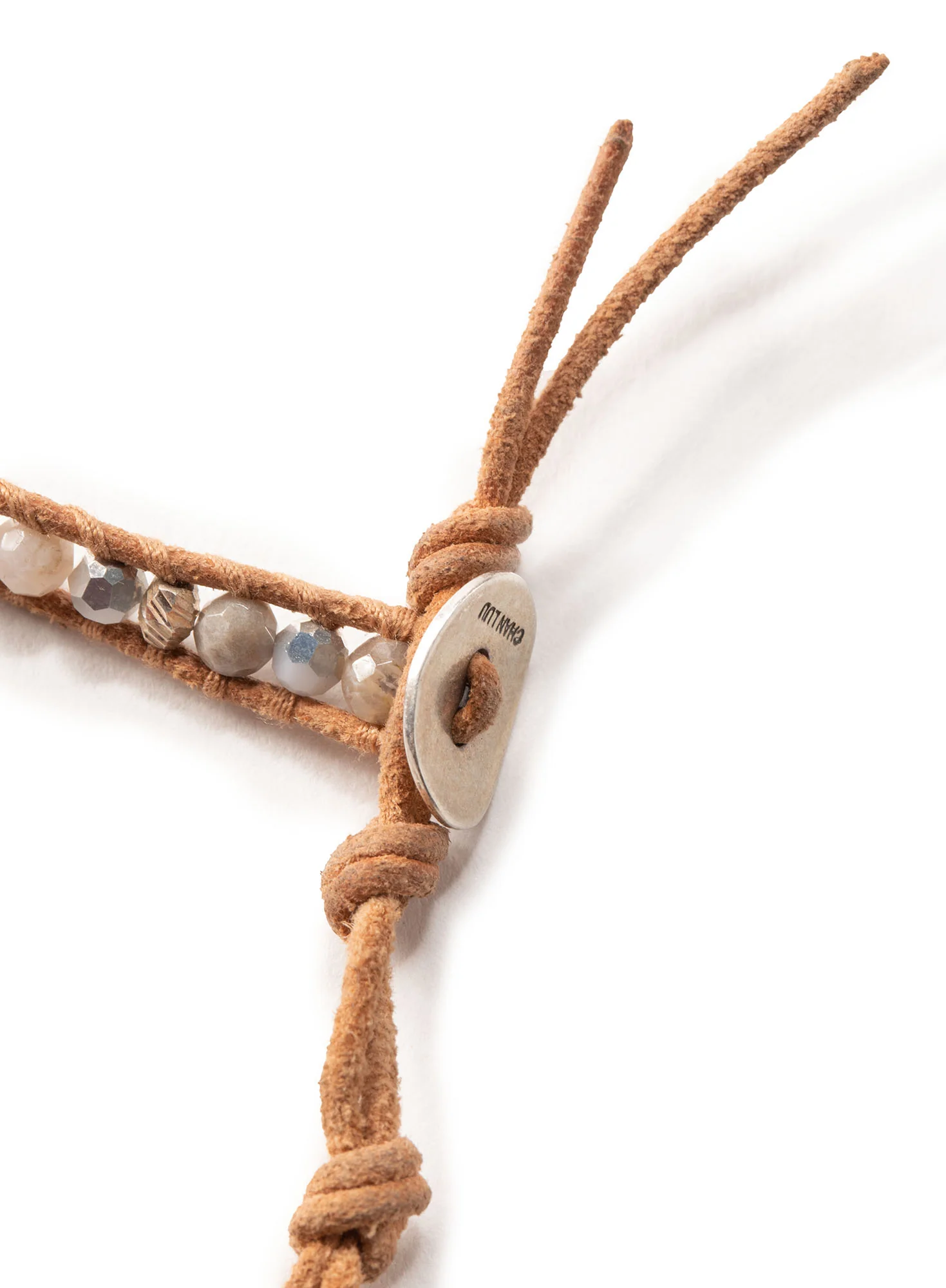 Leather And Stone Bracelet - Image 3
