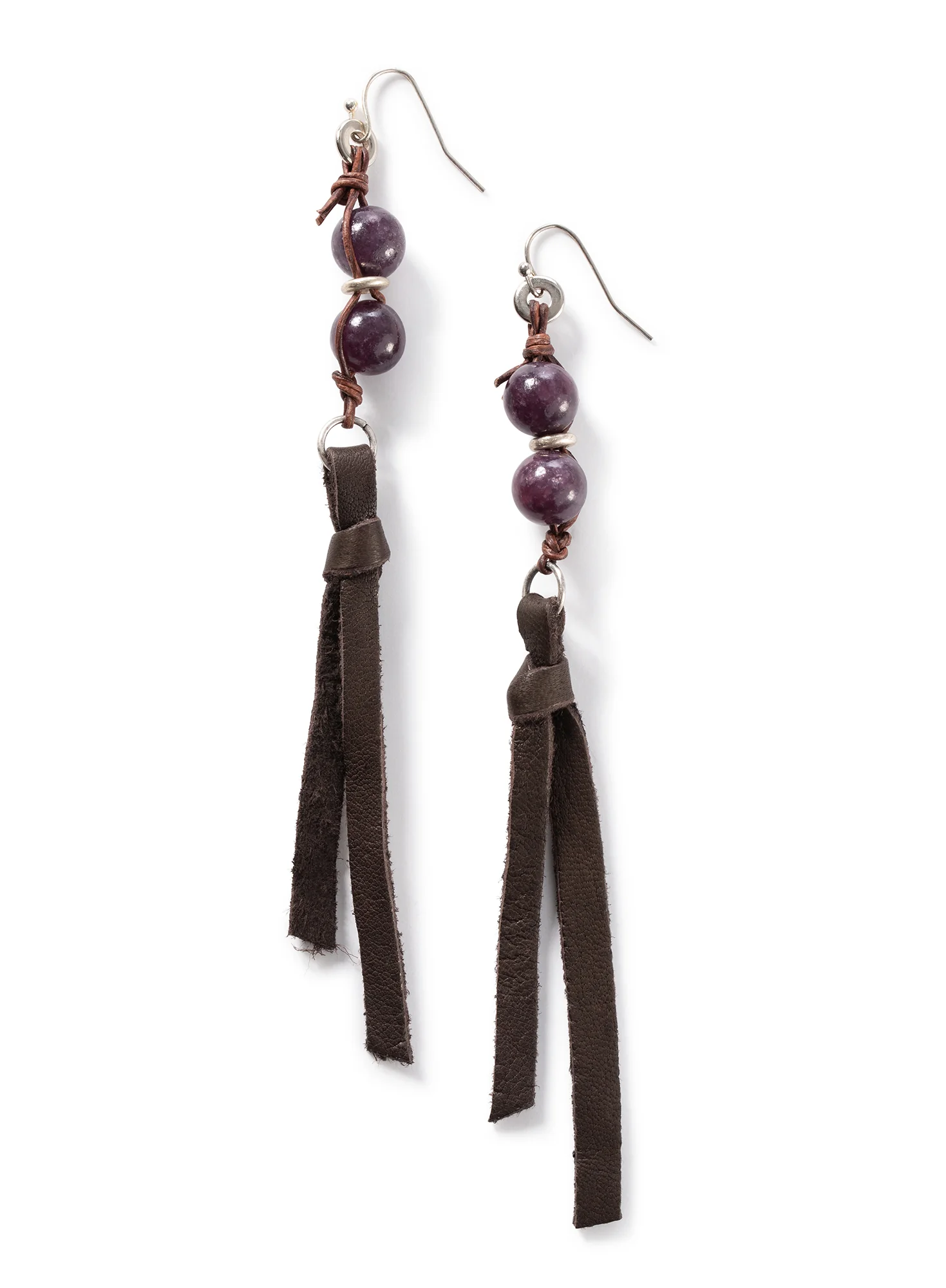 Leather Tassel Earrings