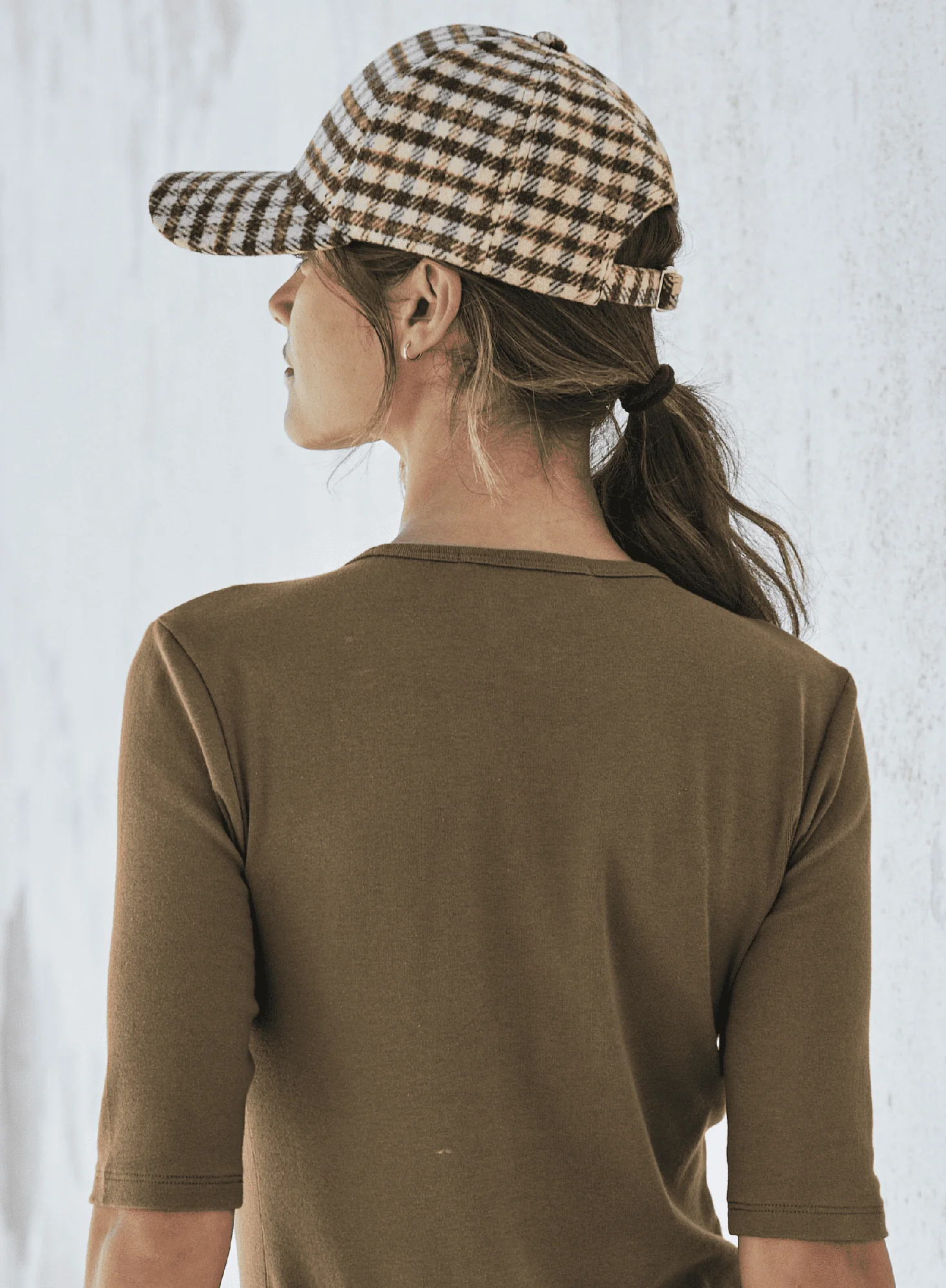 Light Plaid Cap - Image 5