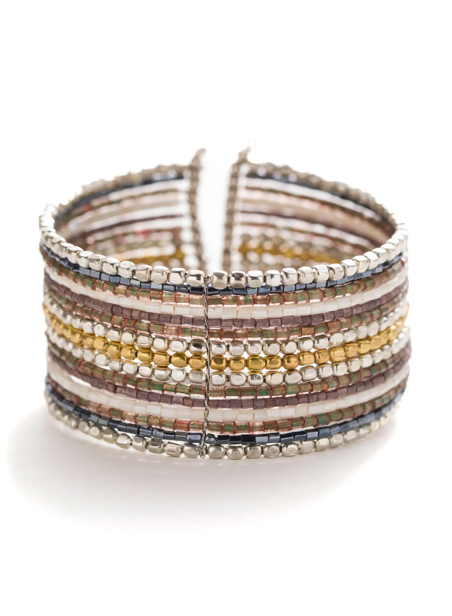 Limelight Beaded Wire Bracelet