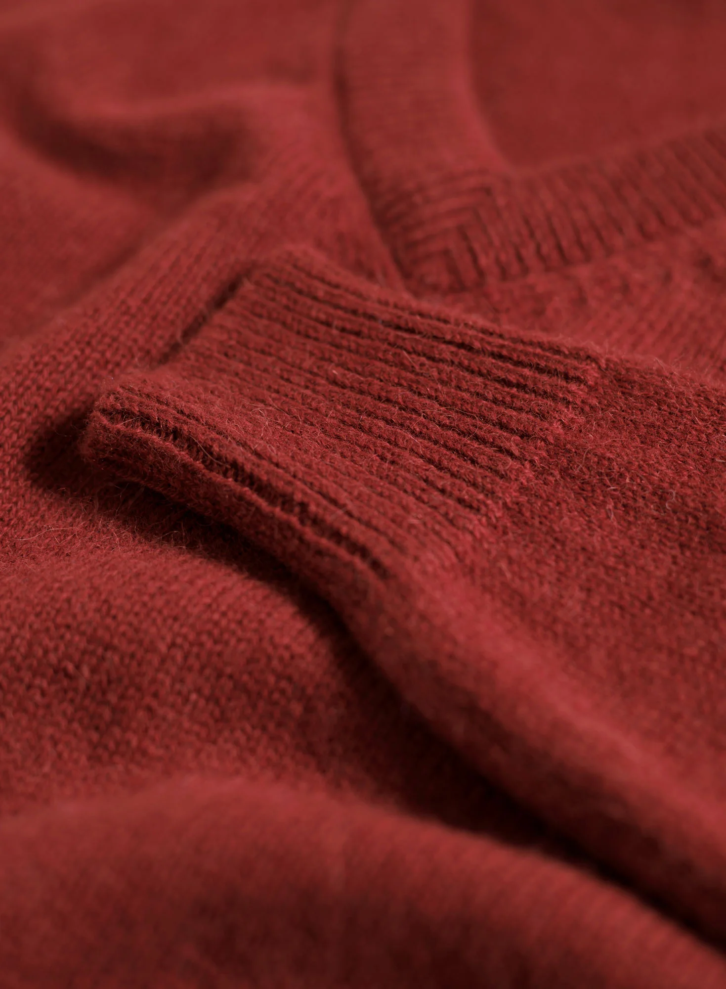 Luxe Alpaca V-Neck Sweatshirt - Image 3
