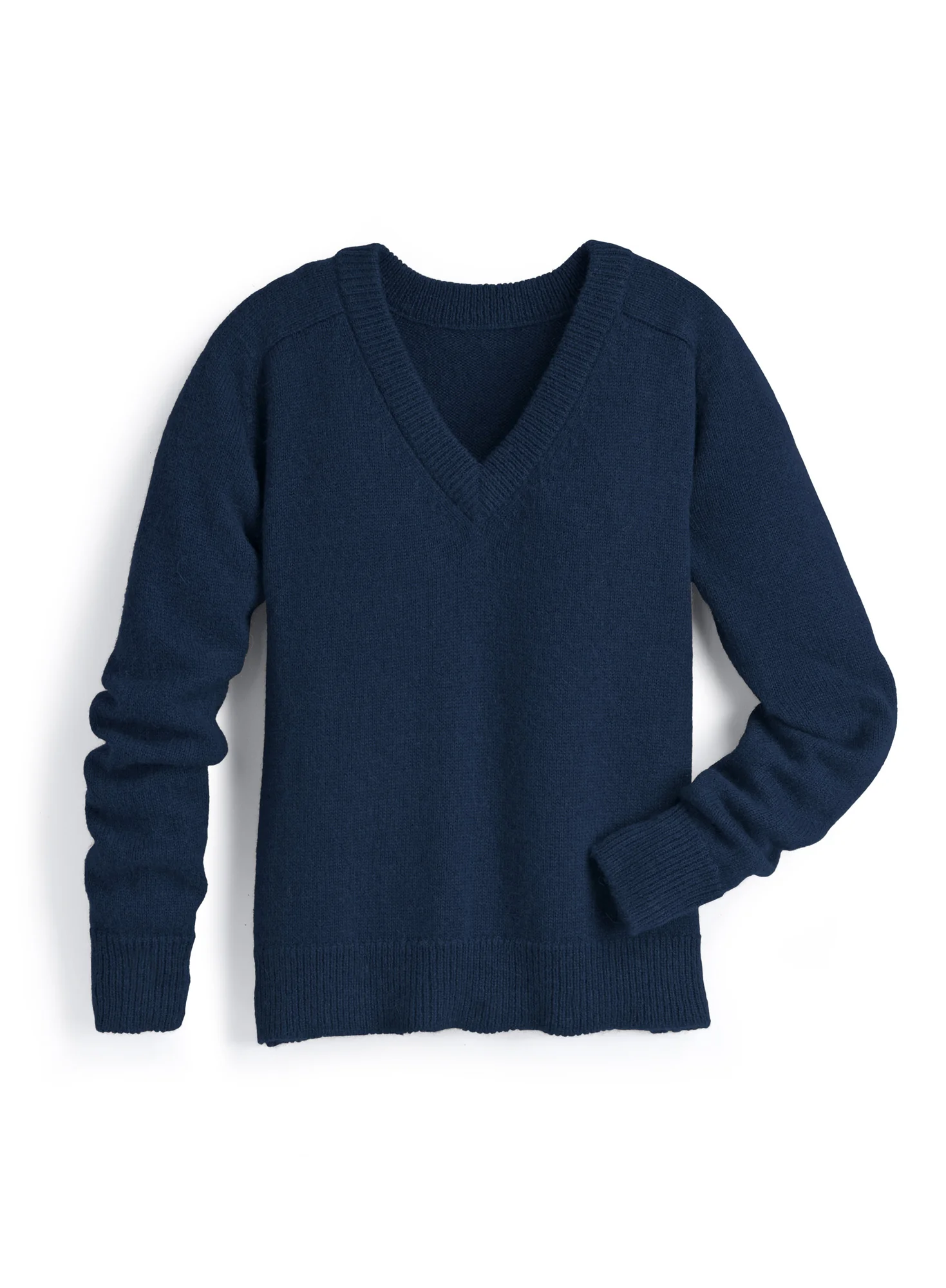 Luxe Alpaca V-Neck Sweatshirt