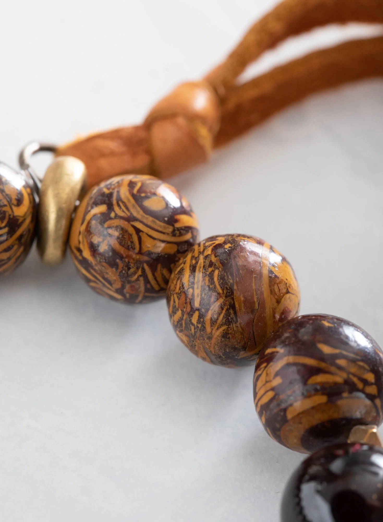 Marbled Bead Stretch Bracelet - Image 2