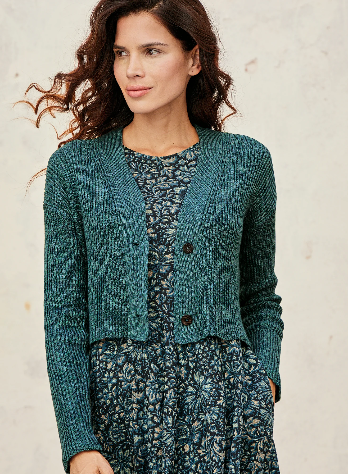 Mock Rib Pima Cardigan