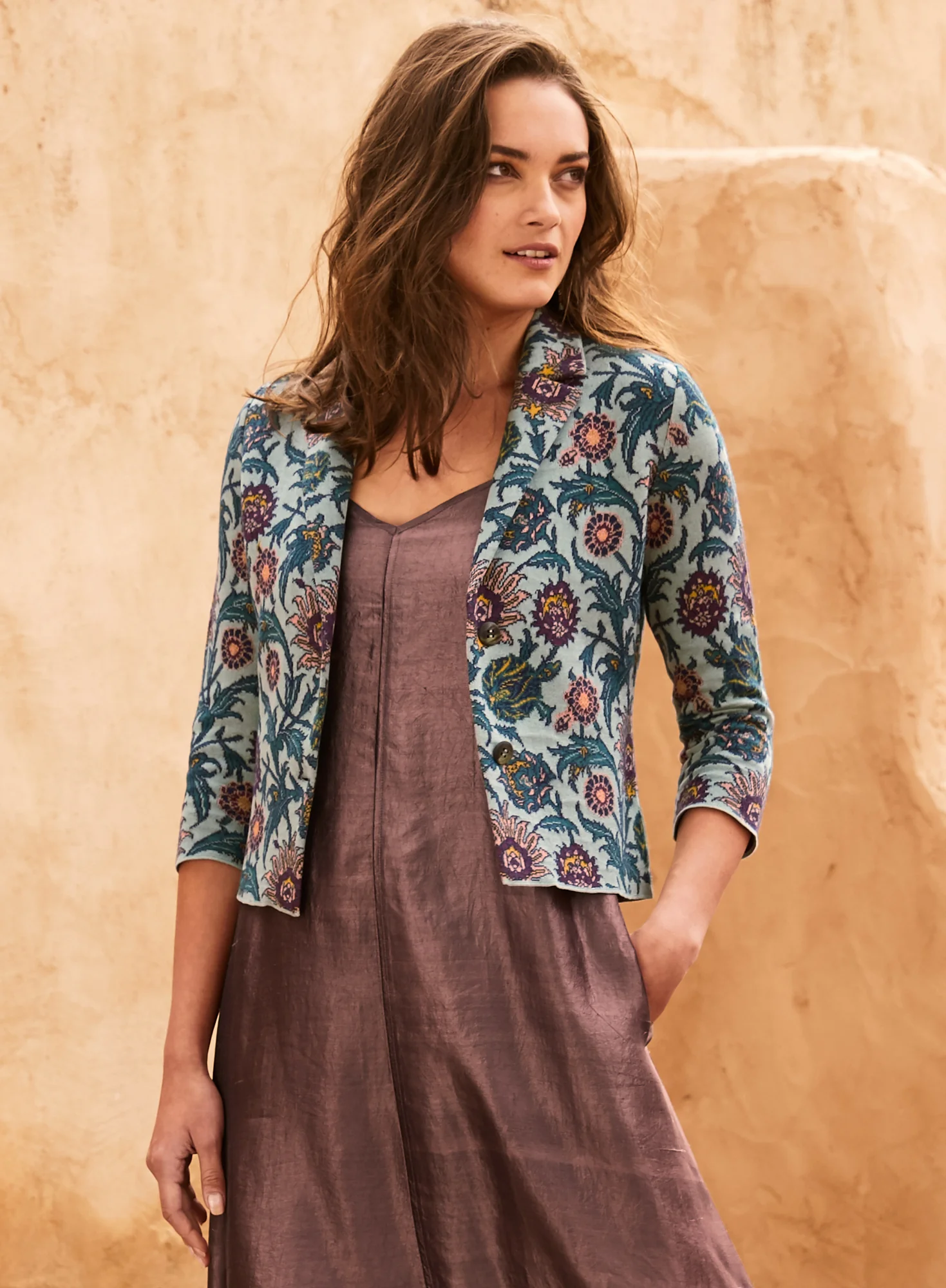 Moroccan Tile Knit Jacket - Image 5