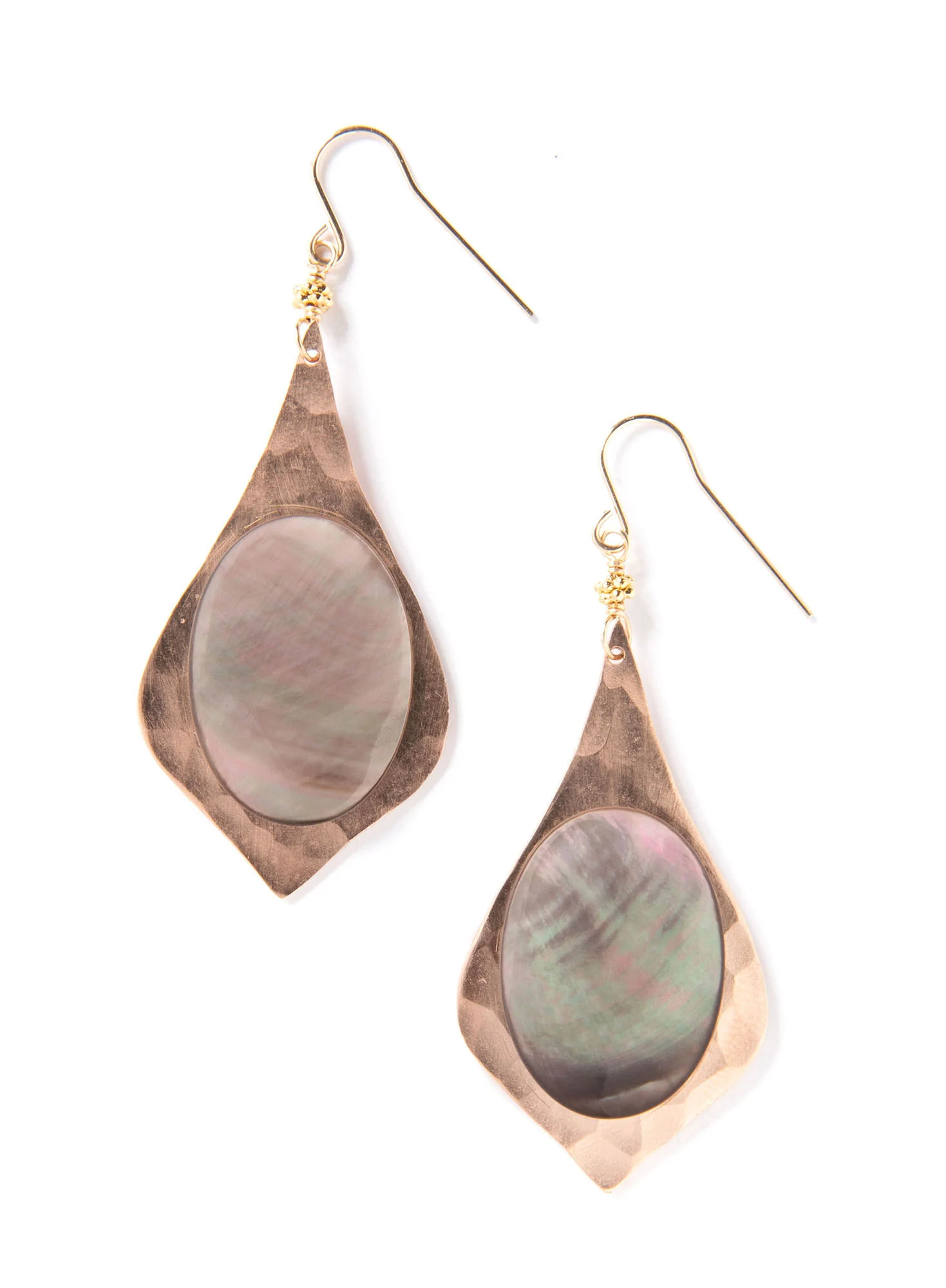 Mother Of Pearl Teardrop Earrings