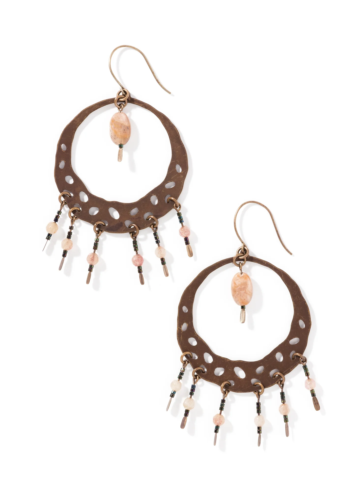 Muscovite Hoop Earrings