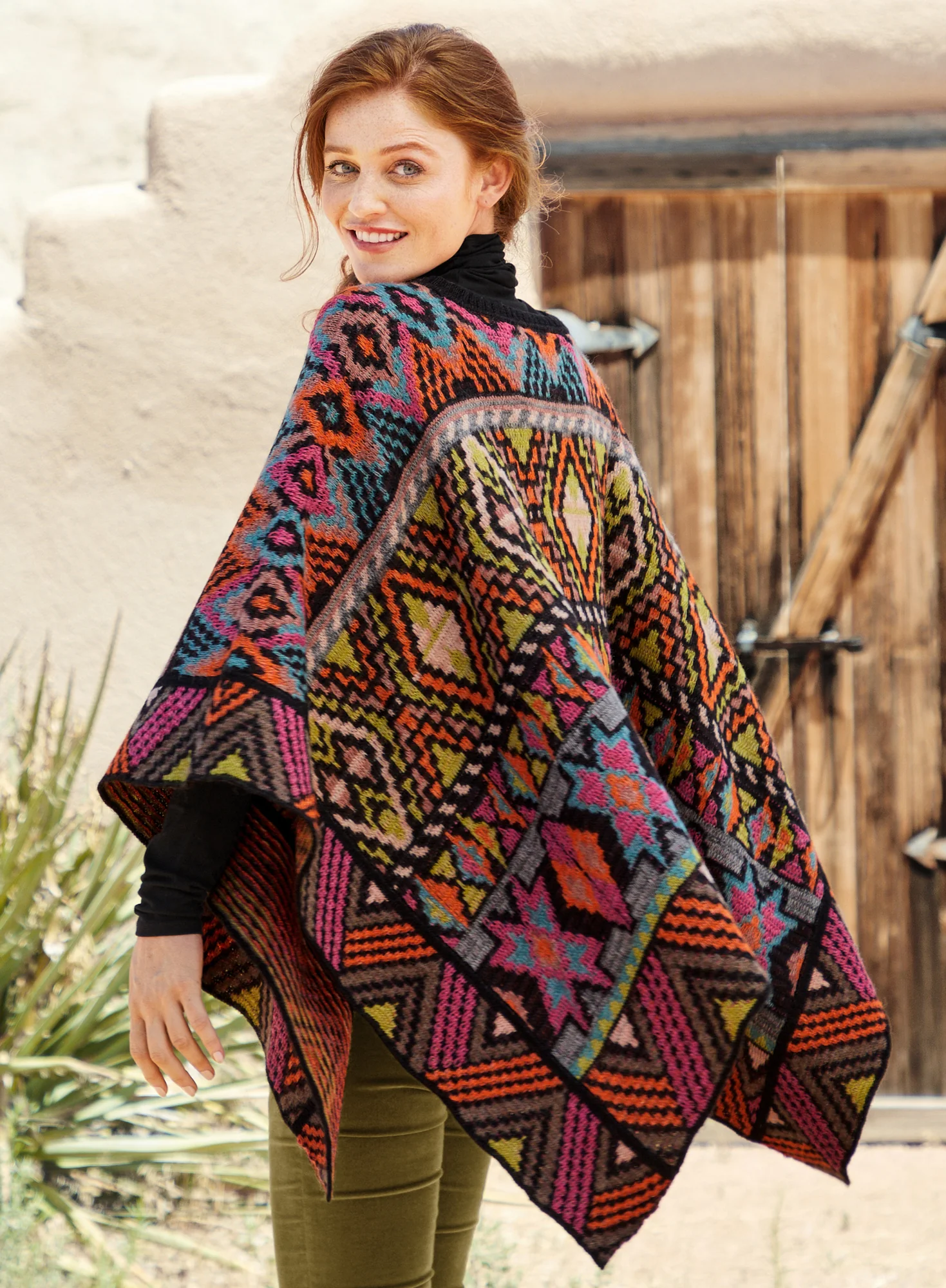Nador Reversible Poncho - Image 2