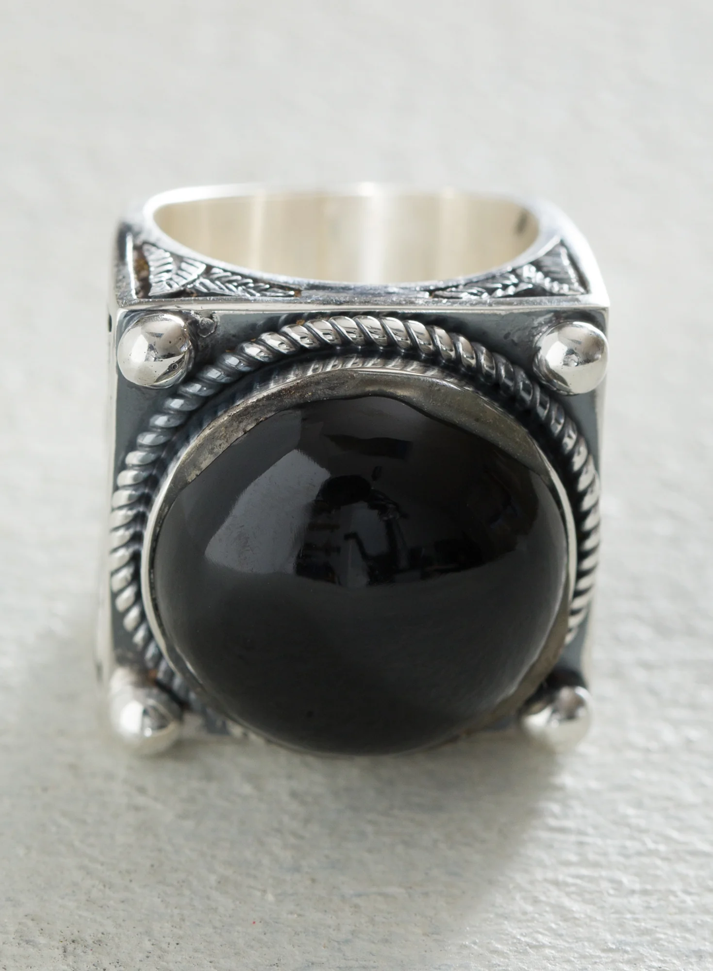 Onyx Cocktail Ring - Image 2