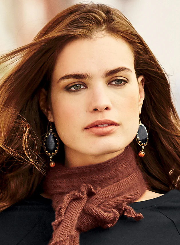 Onyx Portrait Earrings - Image 3