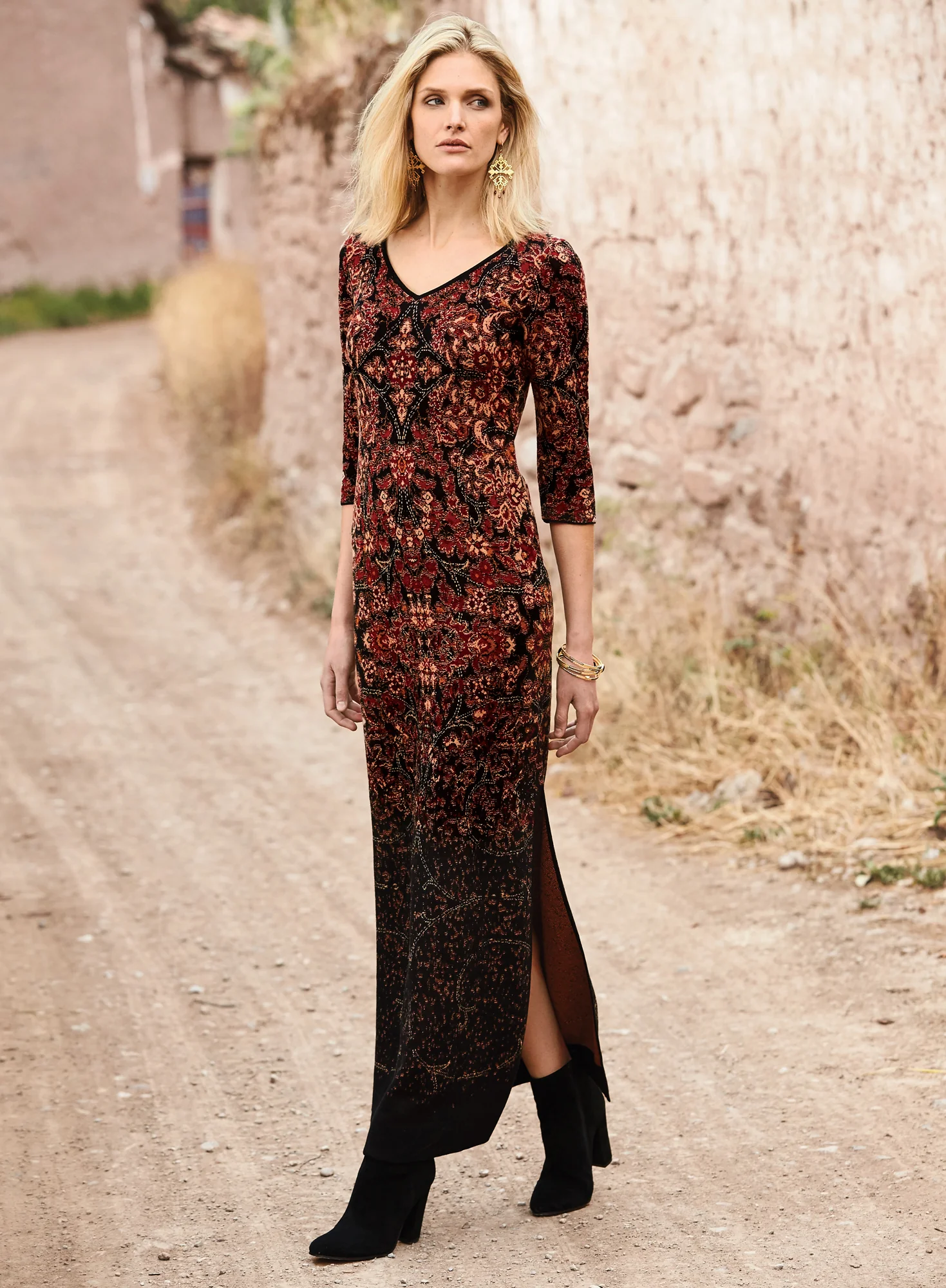 Oriental Carpet Dress 49" - Image 2