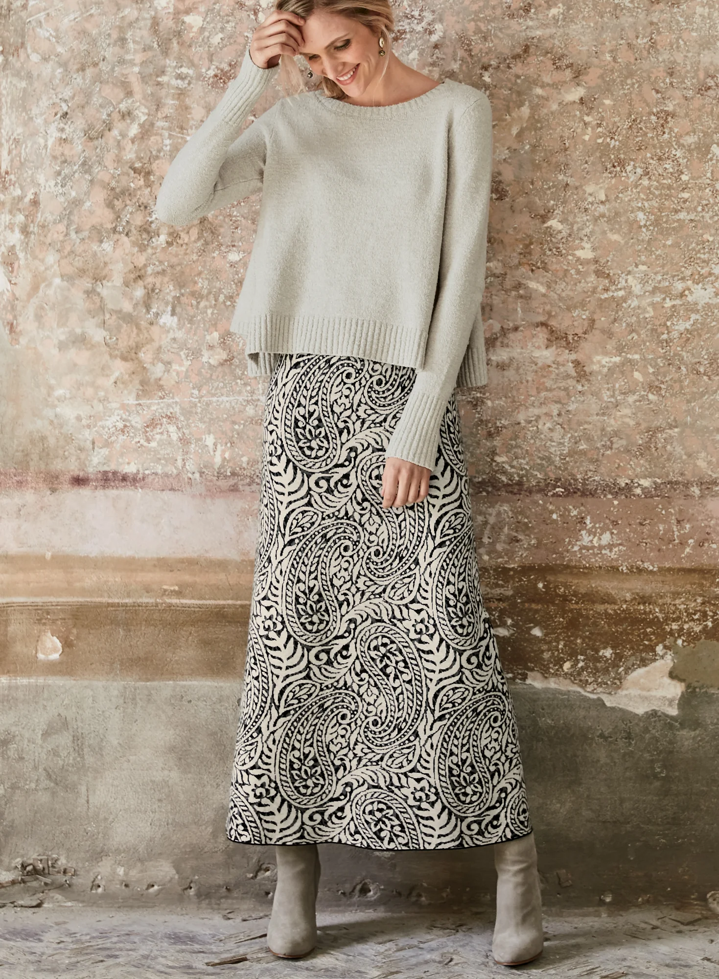 Paisley Maxi-Skirt