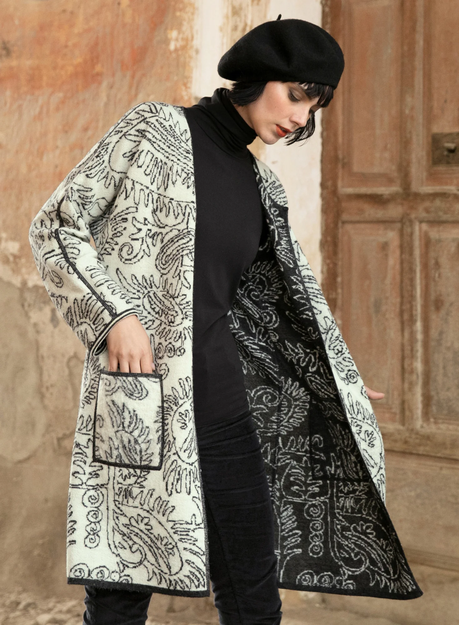 Paracas Reversible Knit Coat - Image 7