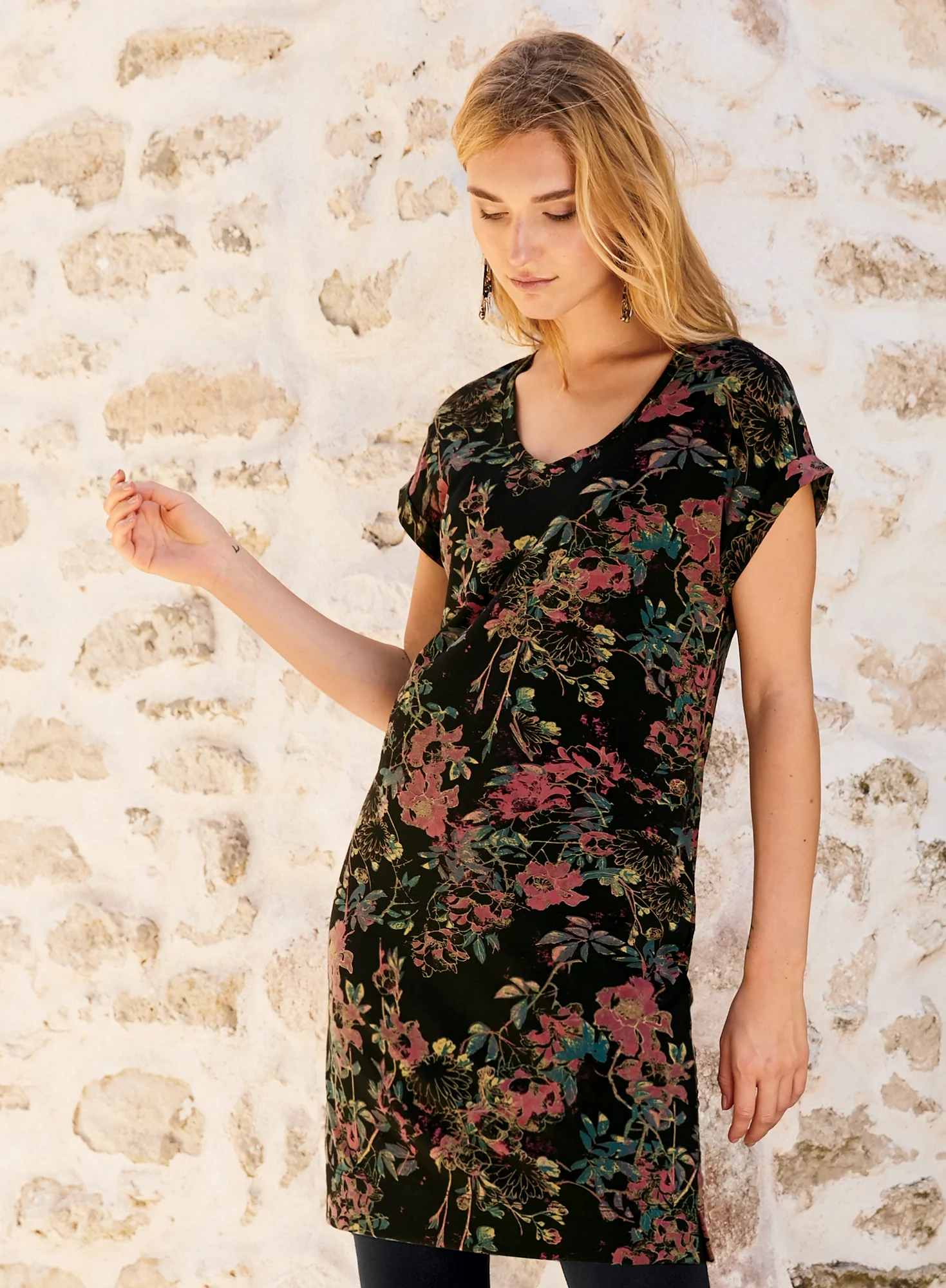 Passion Flower Tunic-Dress