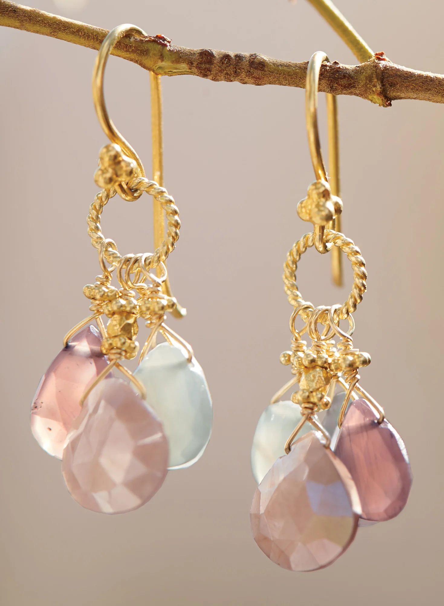 Pastel Teardrop Earrings - Image 2