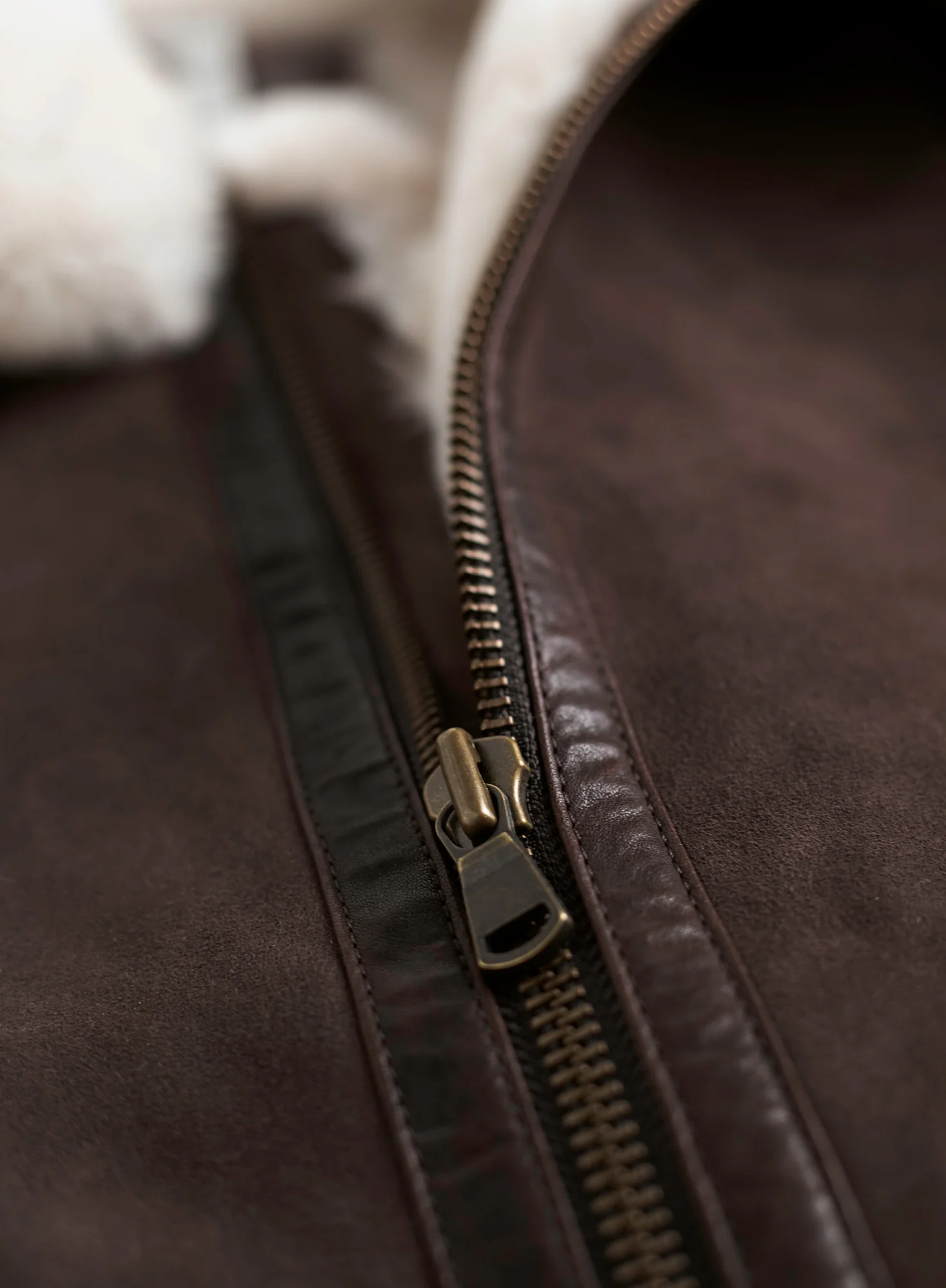 Patch Pocket Shearling Vest - Image 4