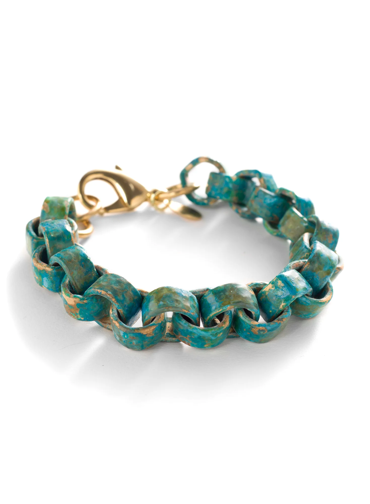 Patinaed Brass Bracelet