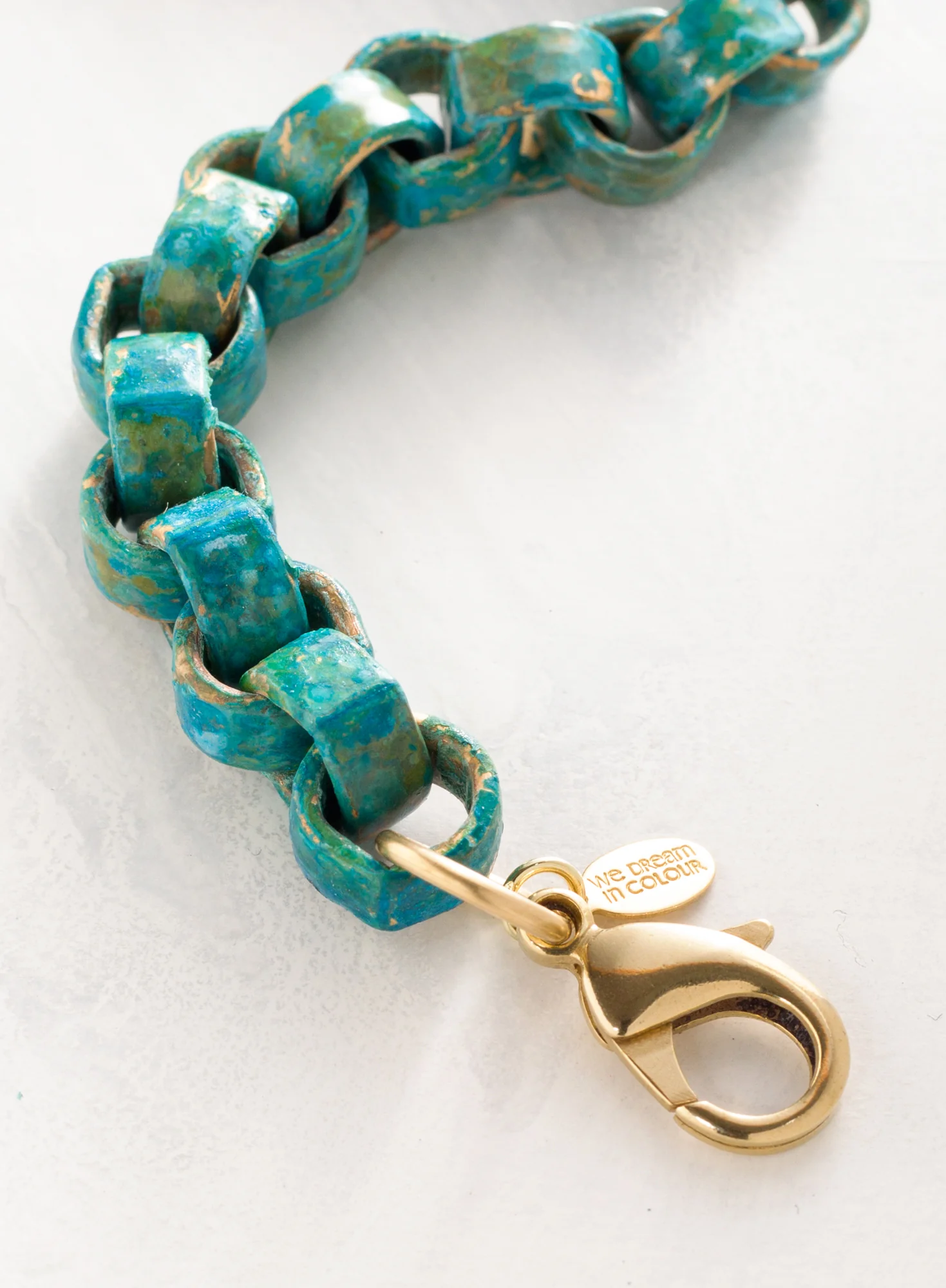Patinaed Brass Bracelet - Image 2