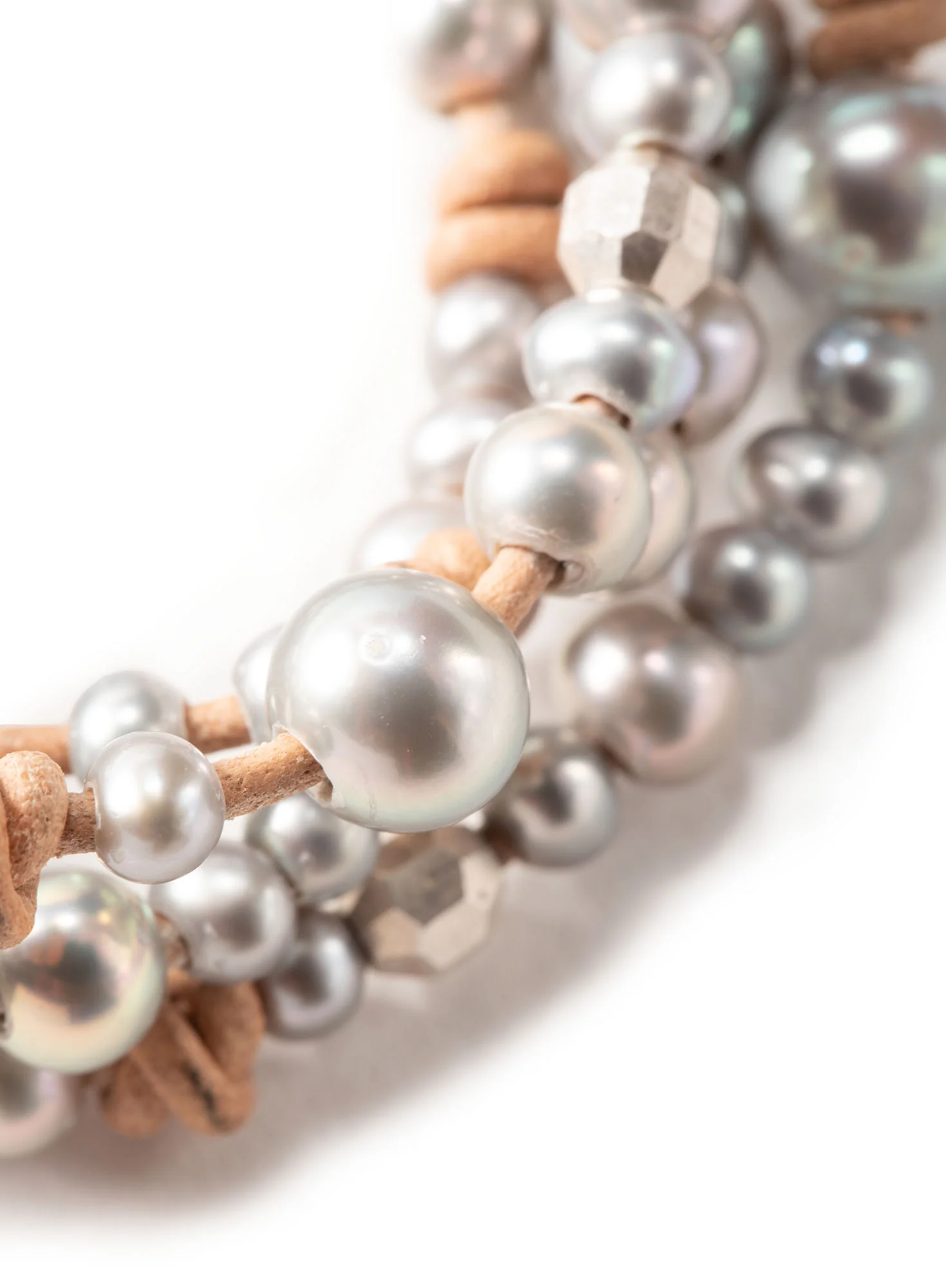 Pearl And Suede Bracelet - Image 2
