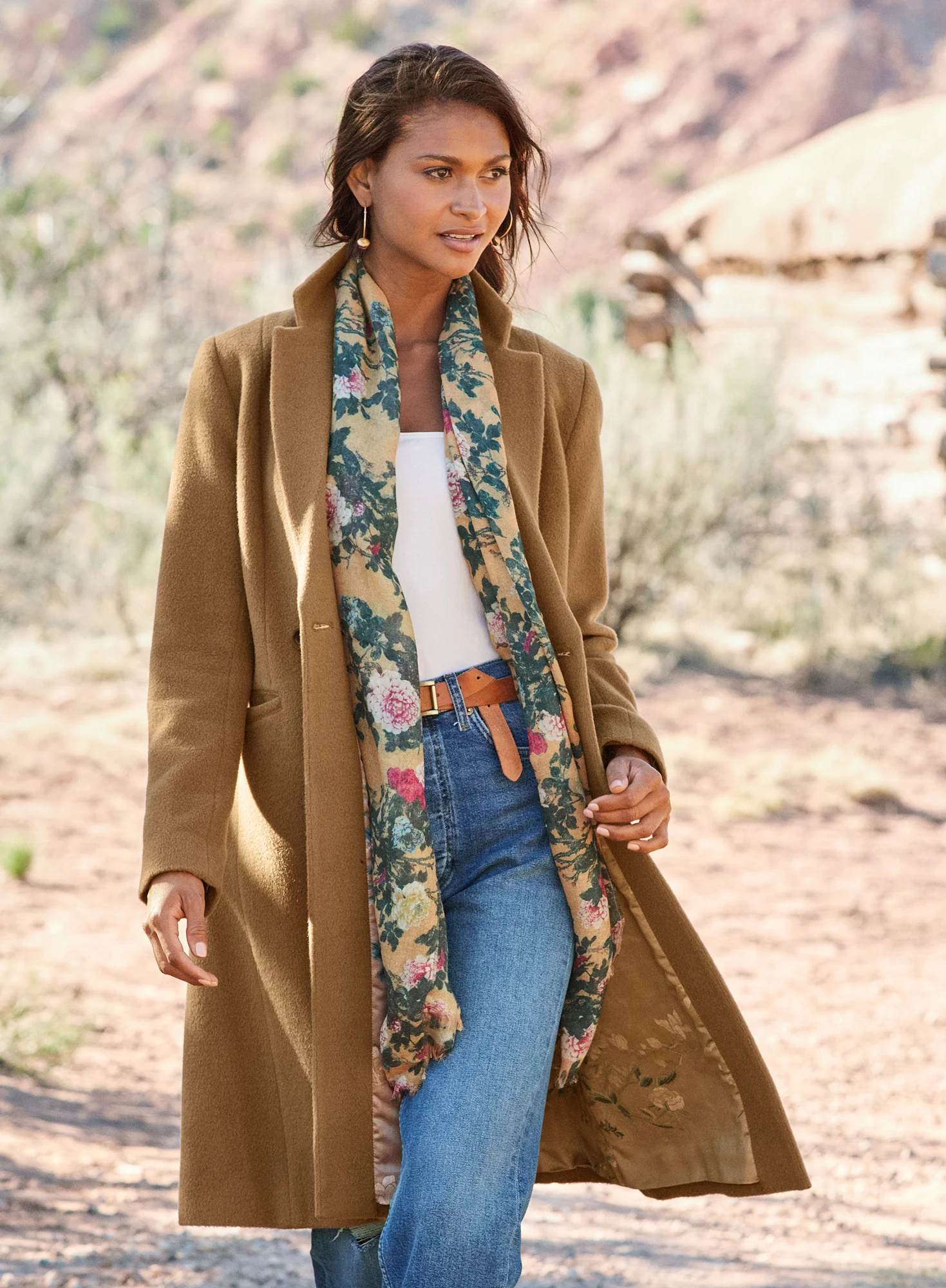 Peony Rose Scarf - Image 4