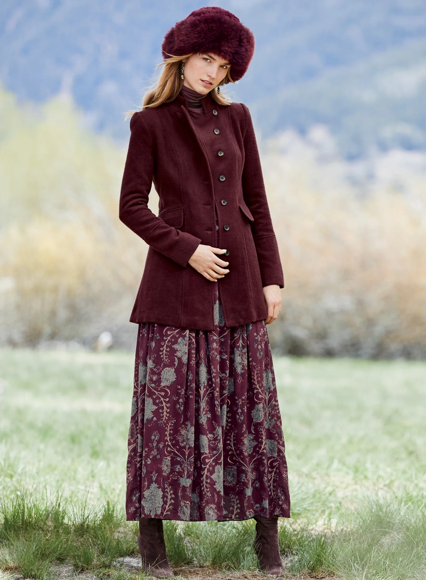 Persian Brocade Maxi-Skirt