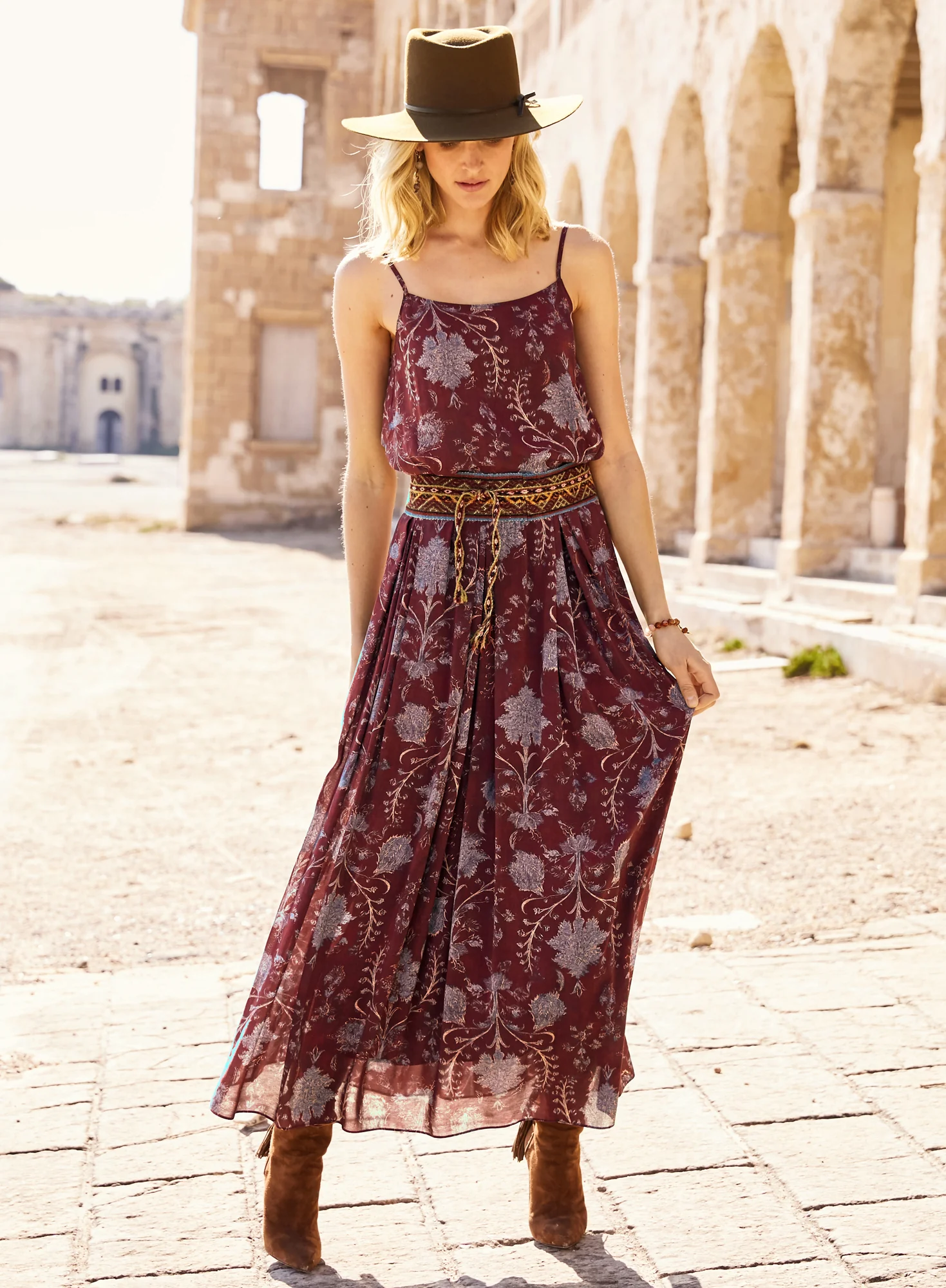 Persian Brocade Maxi-Skirt - Image 6