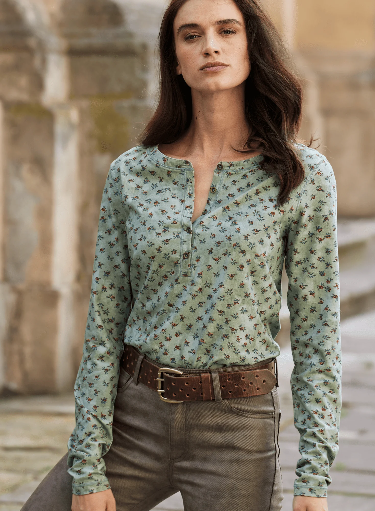 Petite Rose Henley
