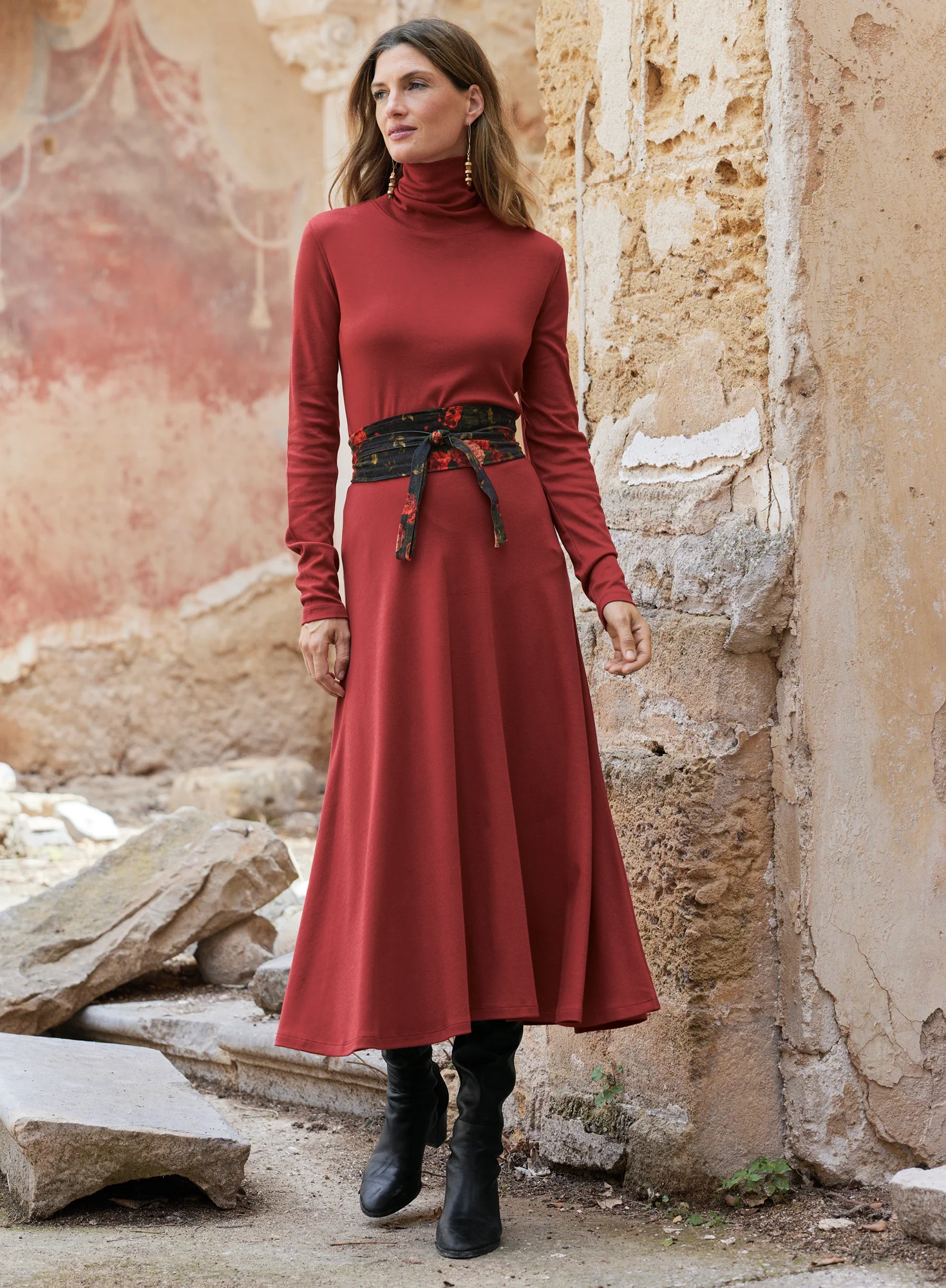 Pima Flared Skirt
