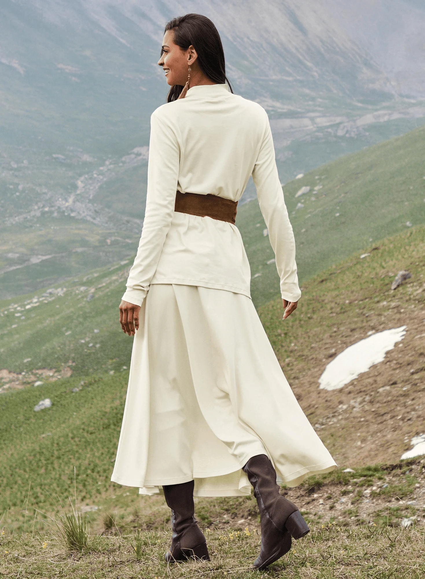 Pima Flared Skirt - Image 2