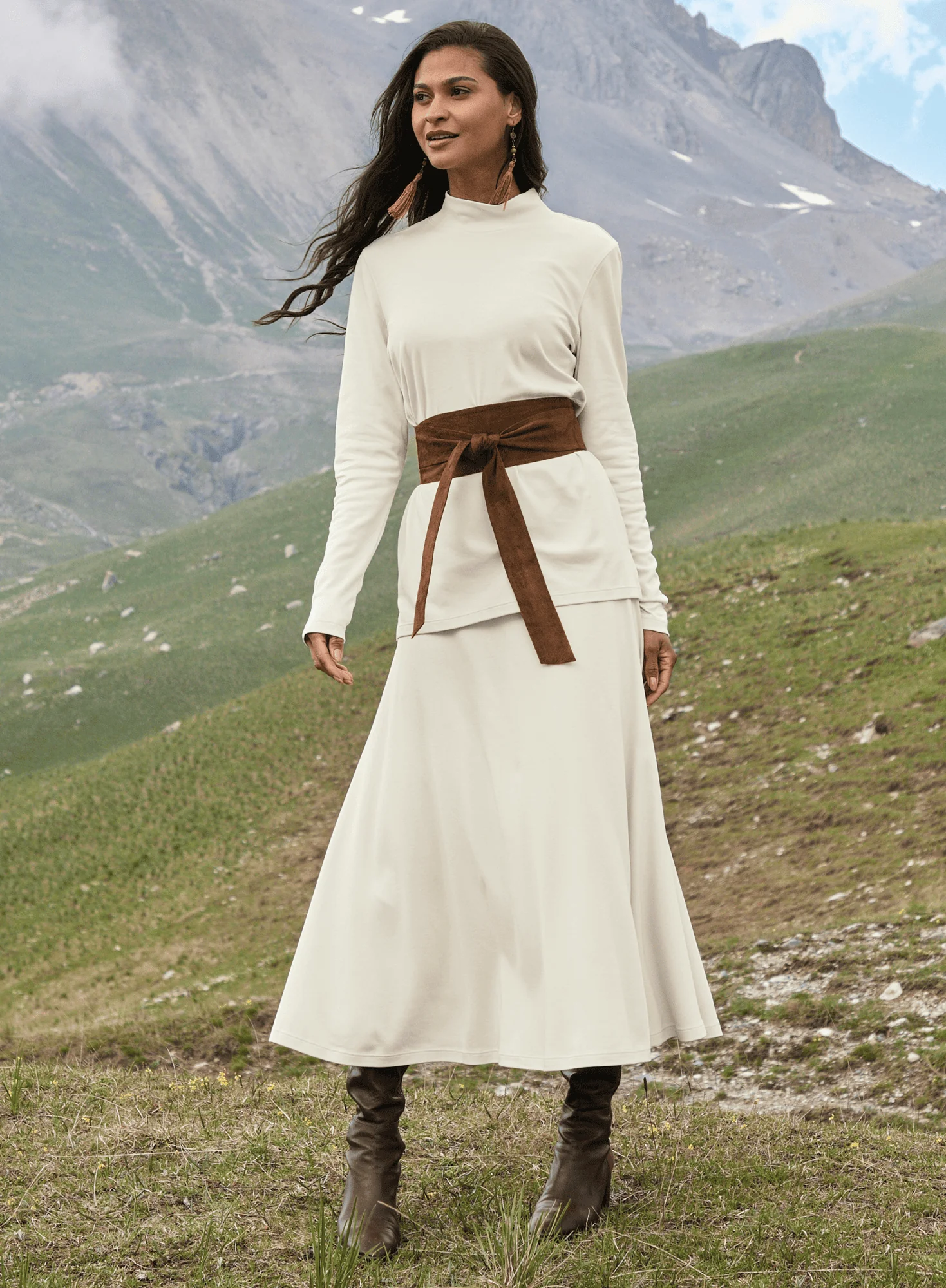 Pima Flared Skirt - Image 4