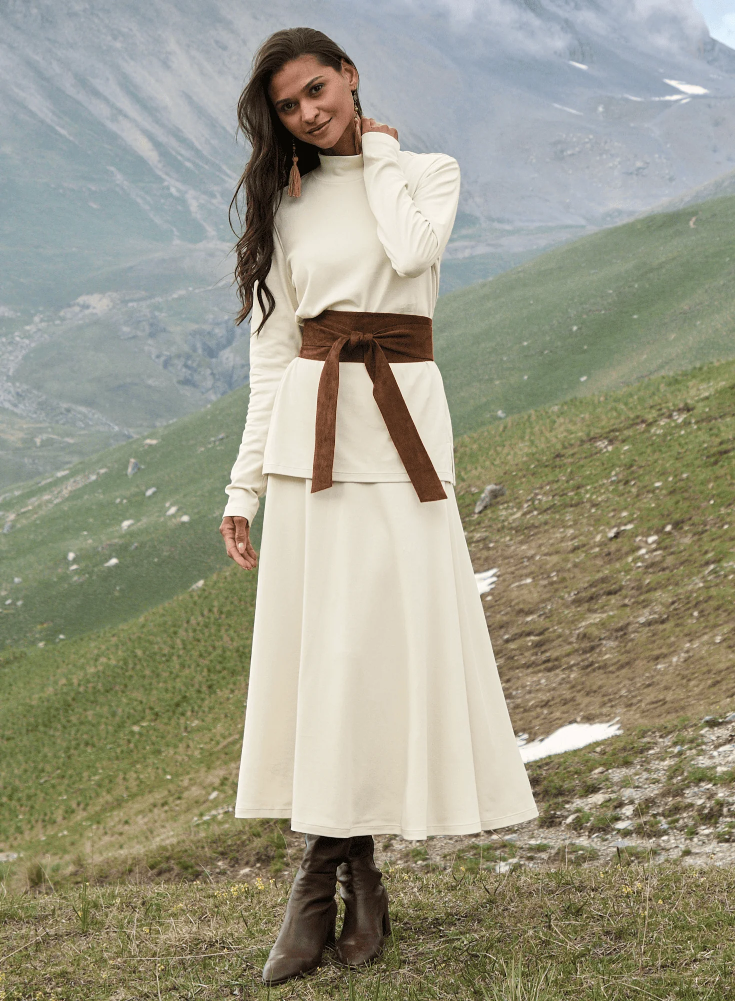 Pima Flared Skirt - Image 5