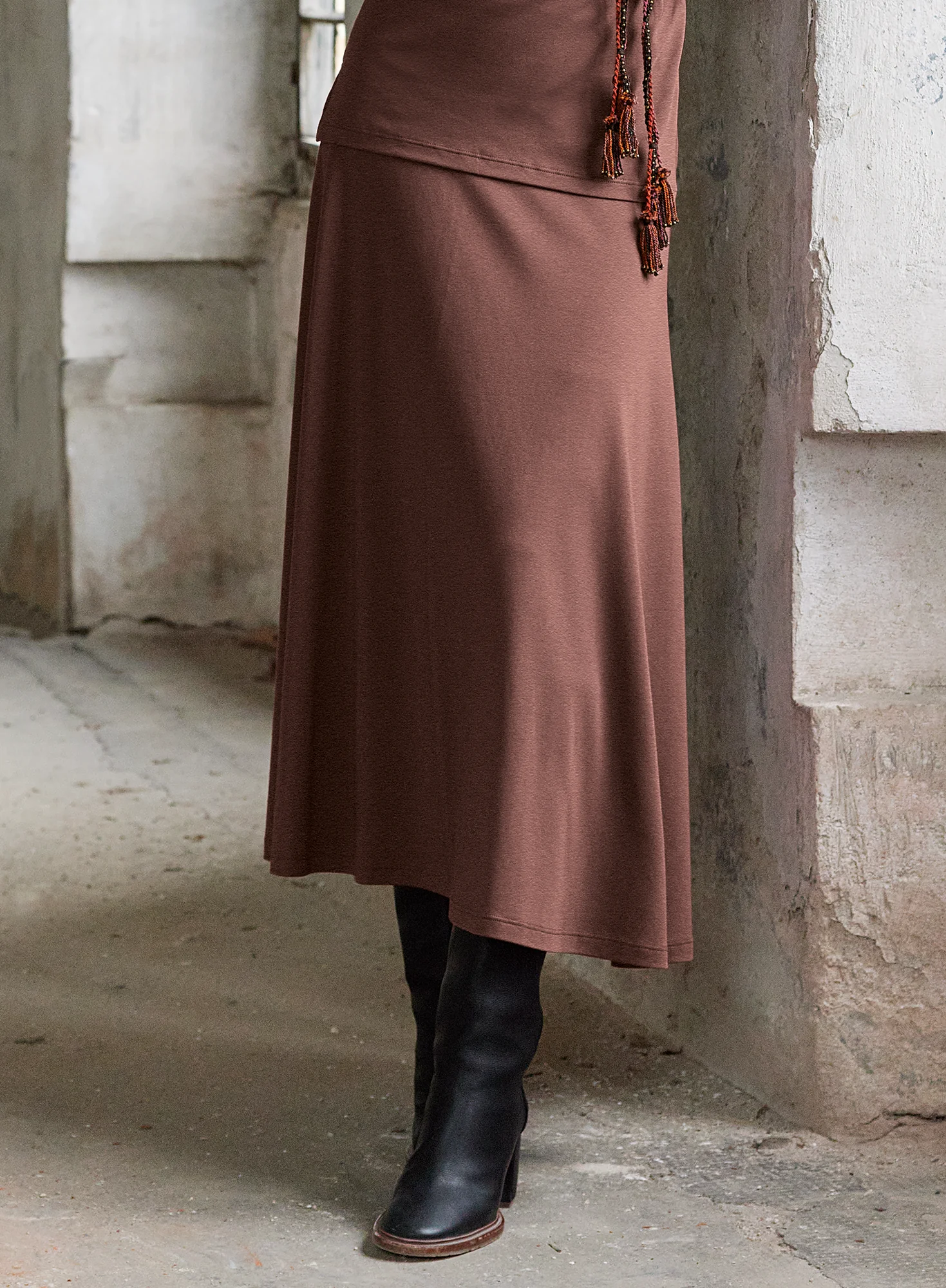 Pima Flared Skirt