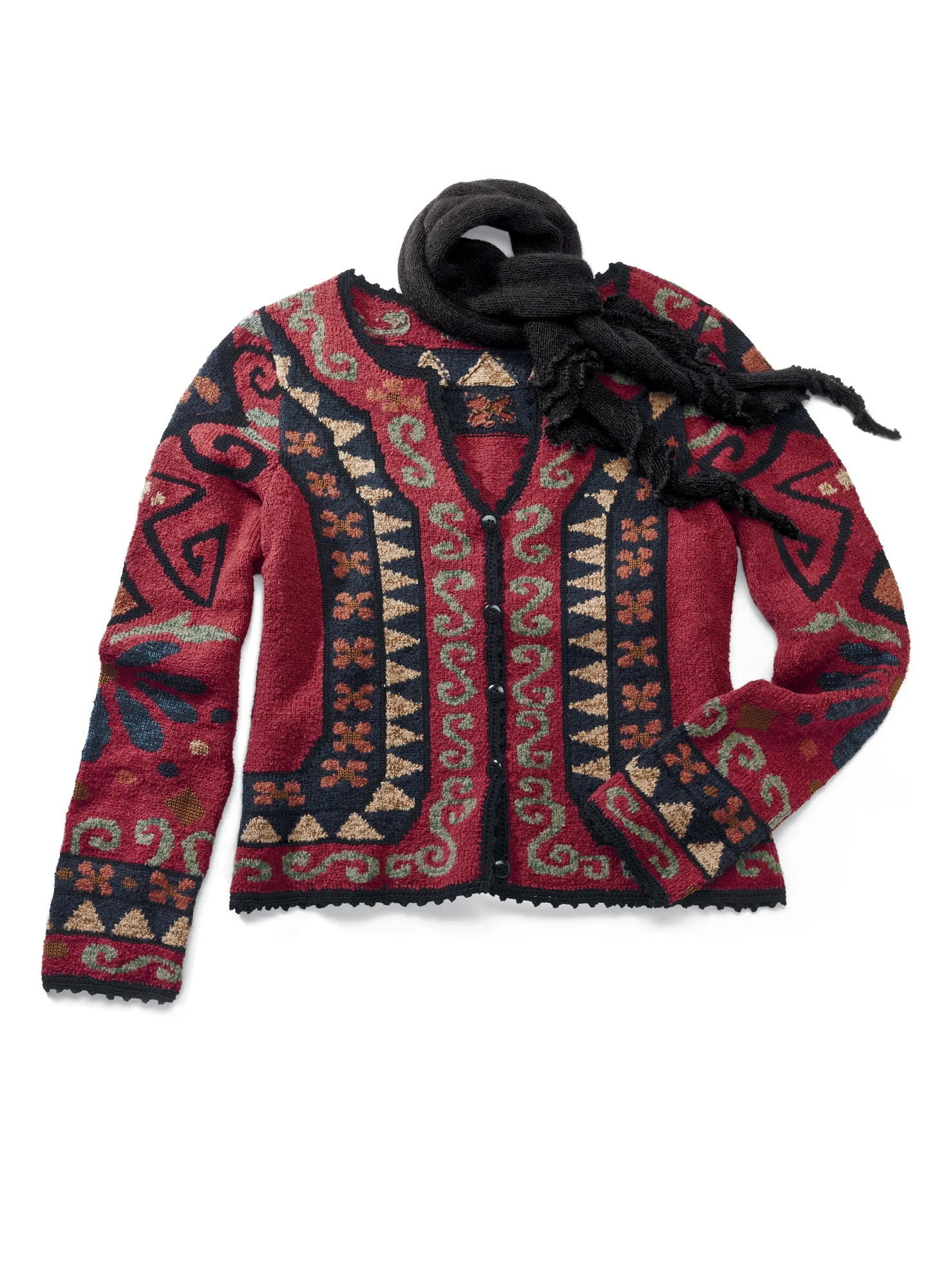 Pisac Folk Art Cardigan