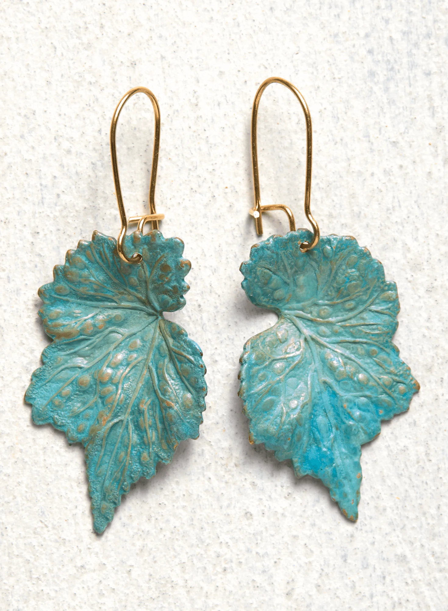 Pressed Leaf Earrings