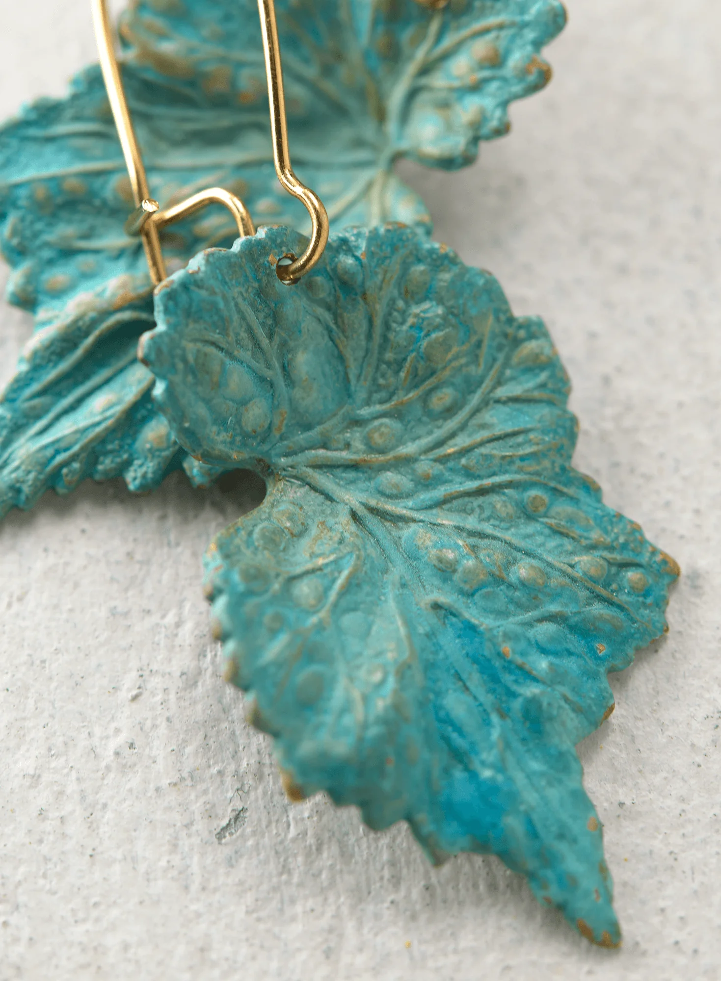 Pressed Leaf Earrings - Image 3