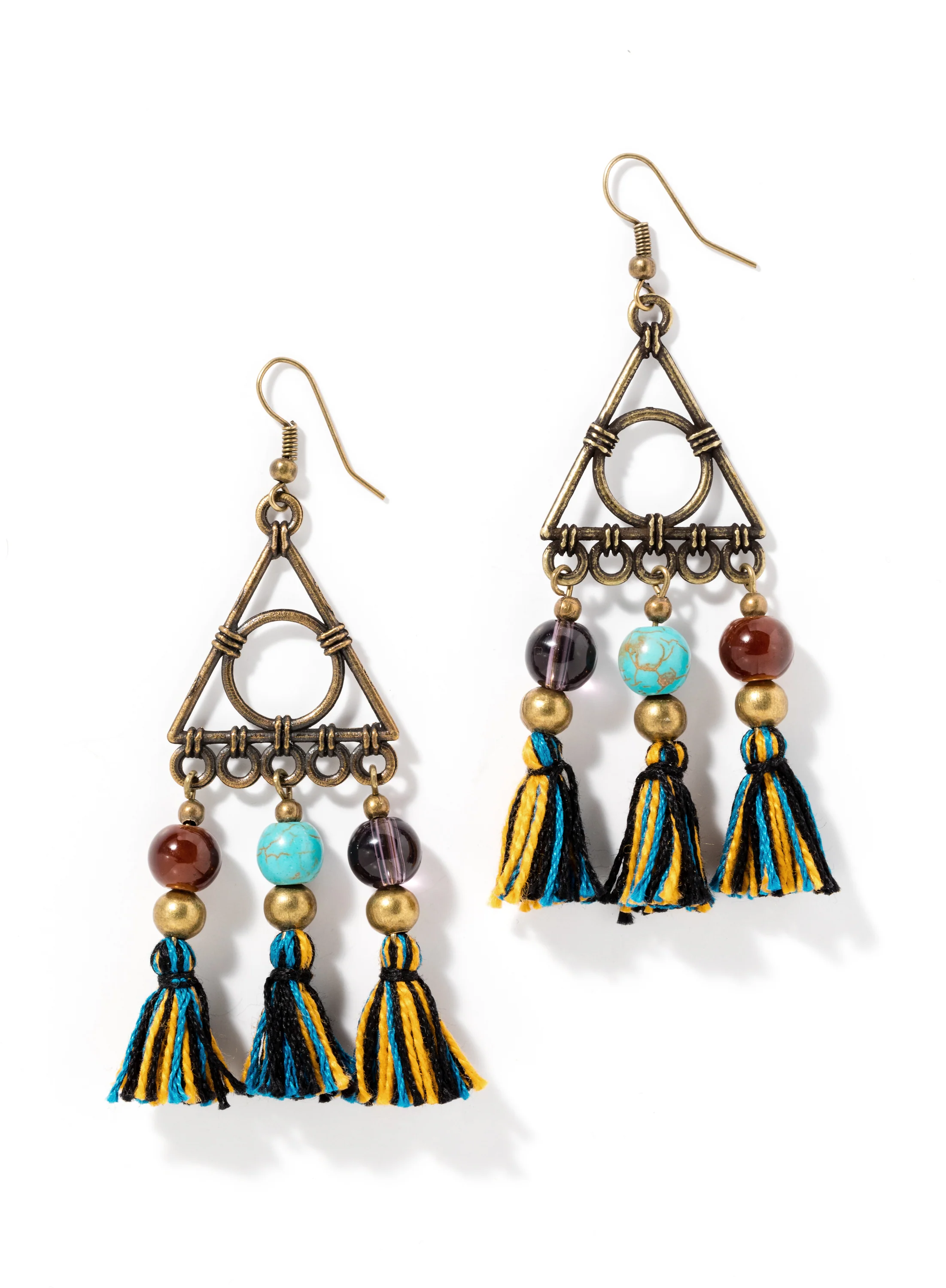 Pyramid Chandelier Earrings