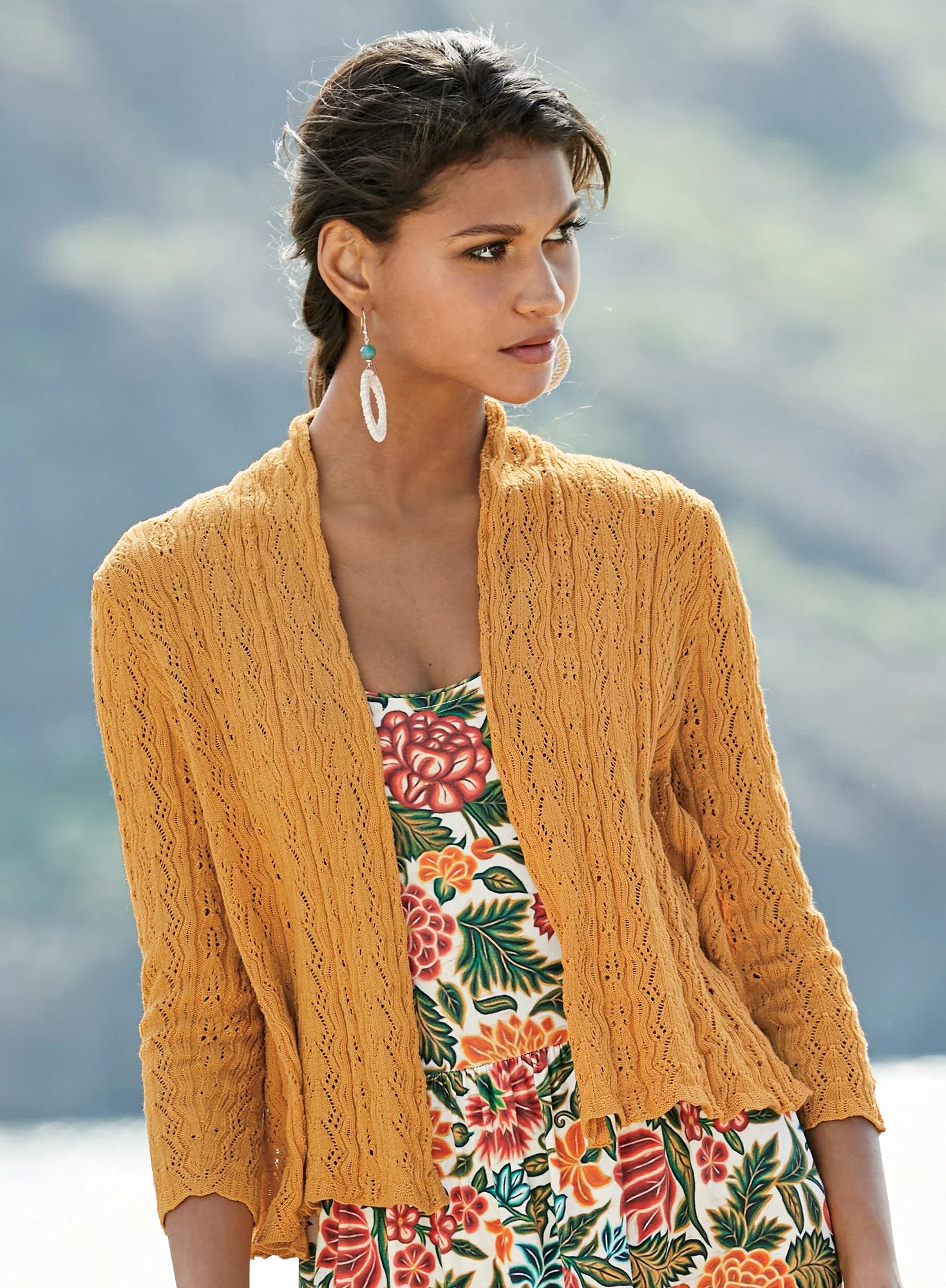 Raffia Hoop Earrings - Image 3