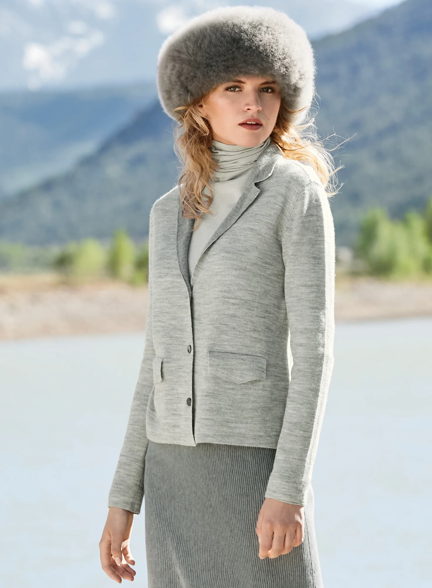 Reversible Knit Blazer