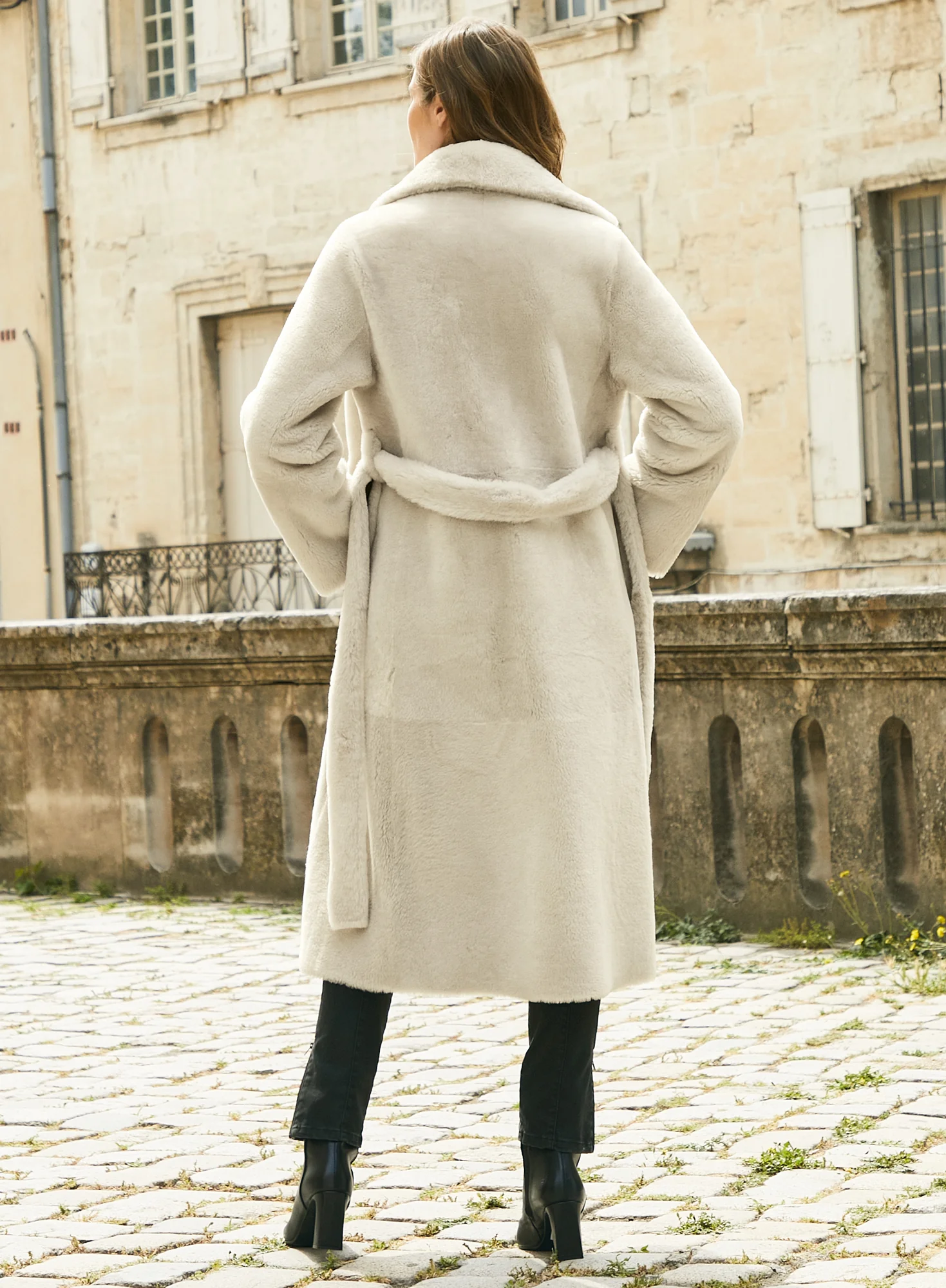 Reversible Shearling Trench - Image 2
